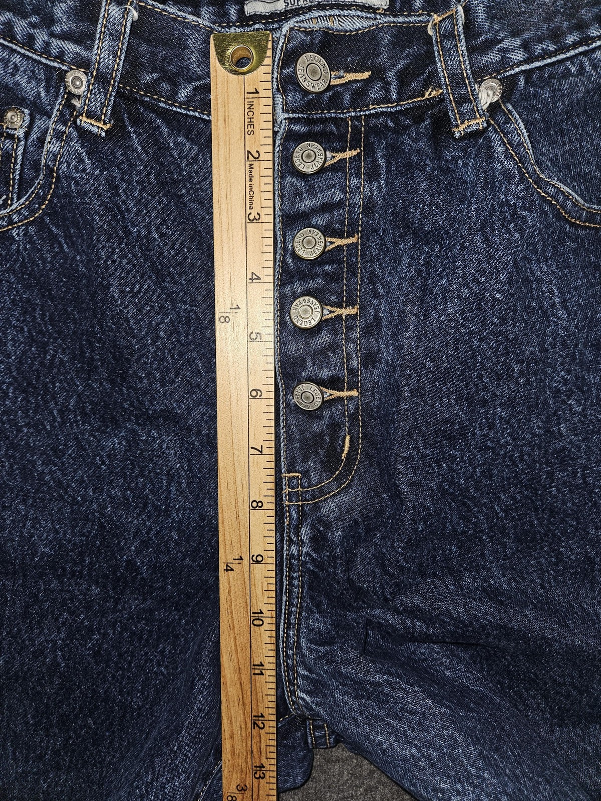 Vintage Legend BKE Jeans Women’s 32×31 Blue Supreme Fit Straight Button Fly