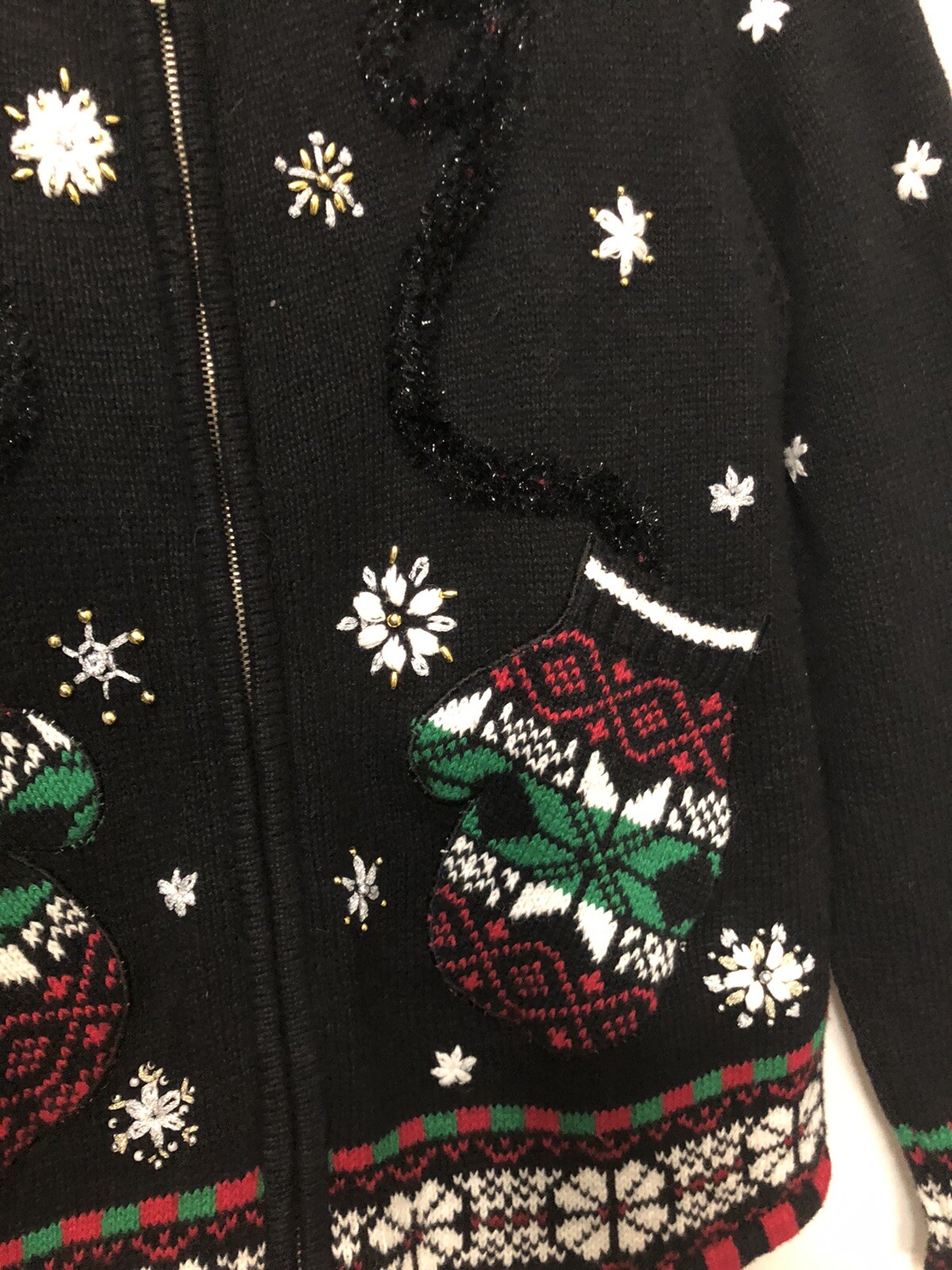 Designer Original Studios Segue America Christmas Long Sleeve Sweater P/M