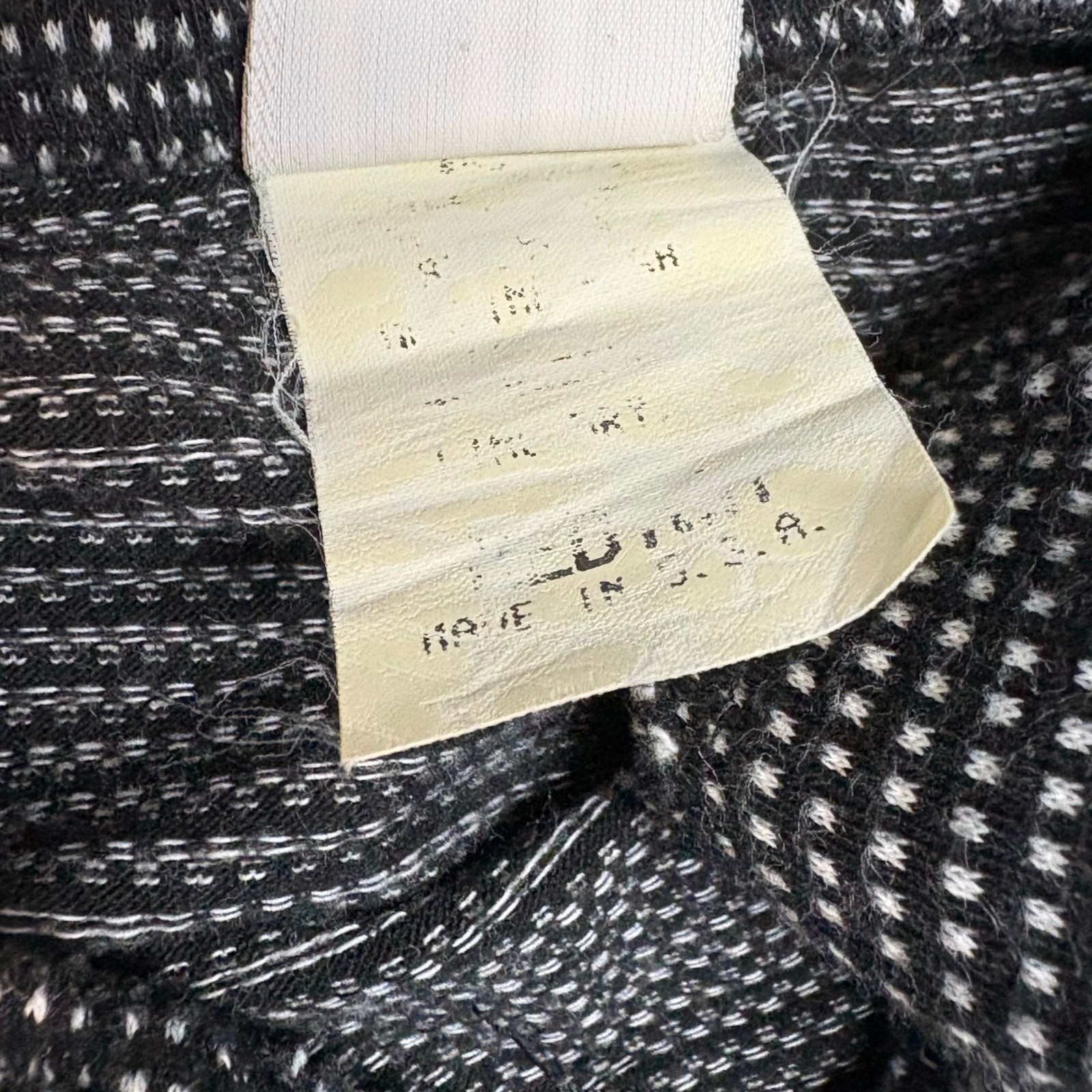 Clifford & Wills Vintage Maxi Skirt Black White Knit Pencil High Waist USA Made