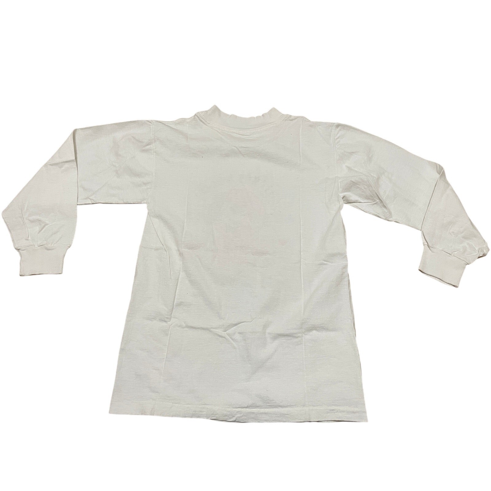 VTG Mickey Mouse Clothing Co Long Sleeve Graphic T-Shirt White Small USA Made