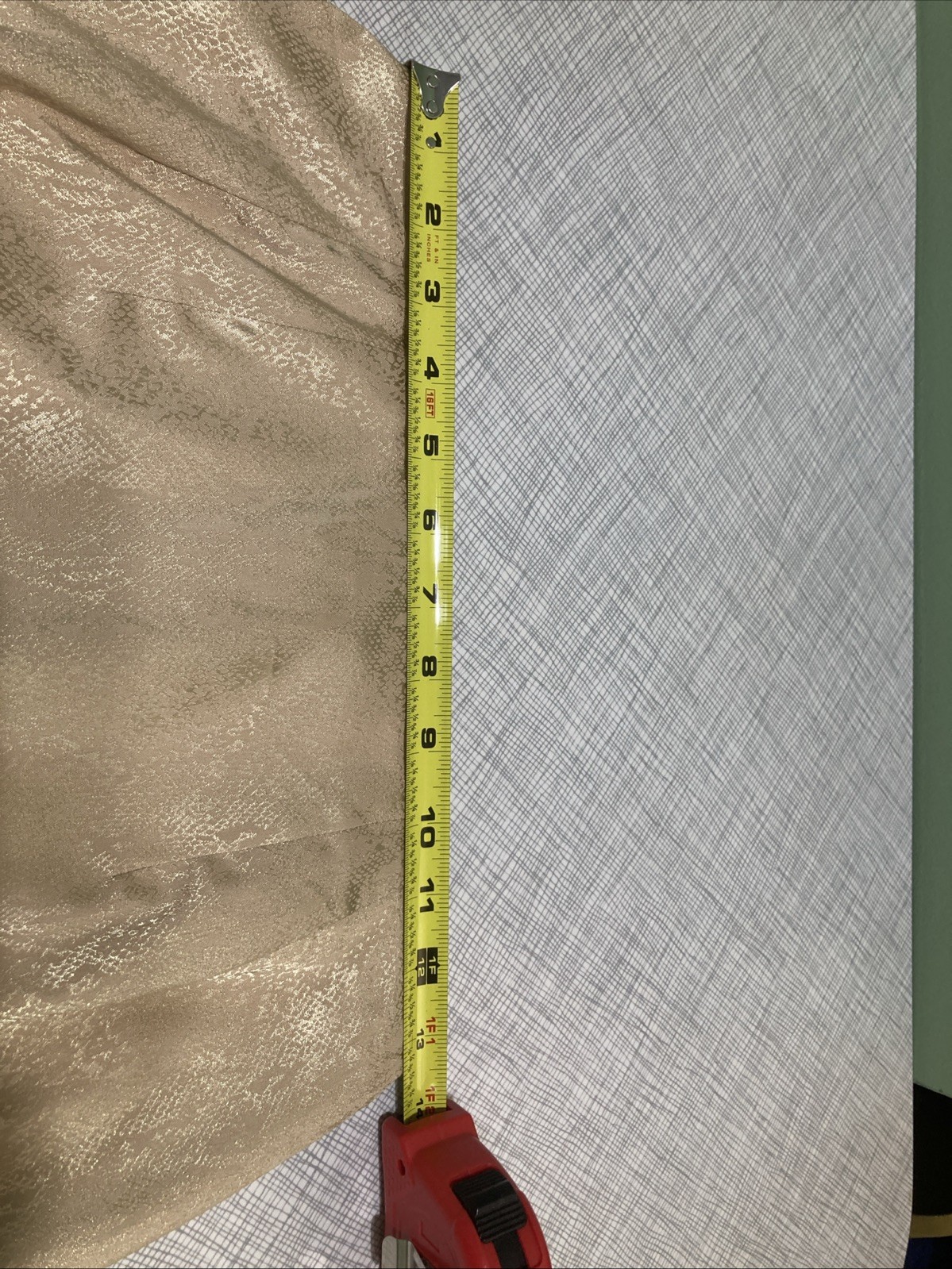 Vtg 90s Carole Little Gold Snakeskin Pencil Skirt 6 Satin USA Grunge Glam Rock