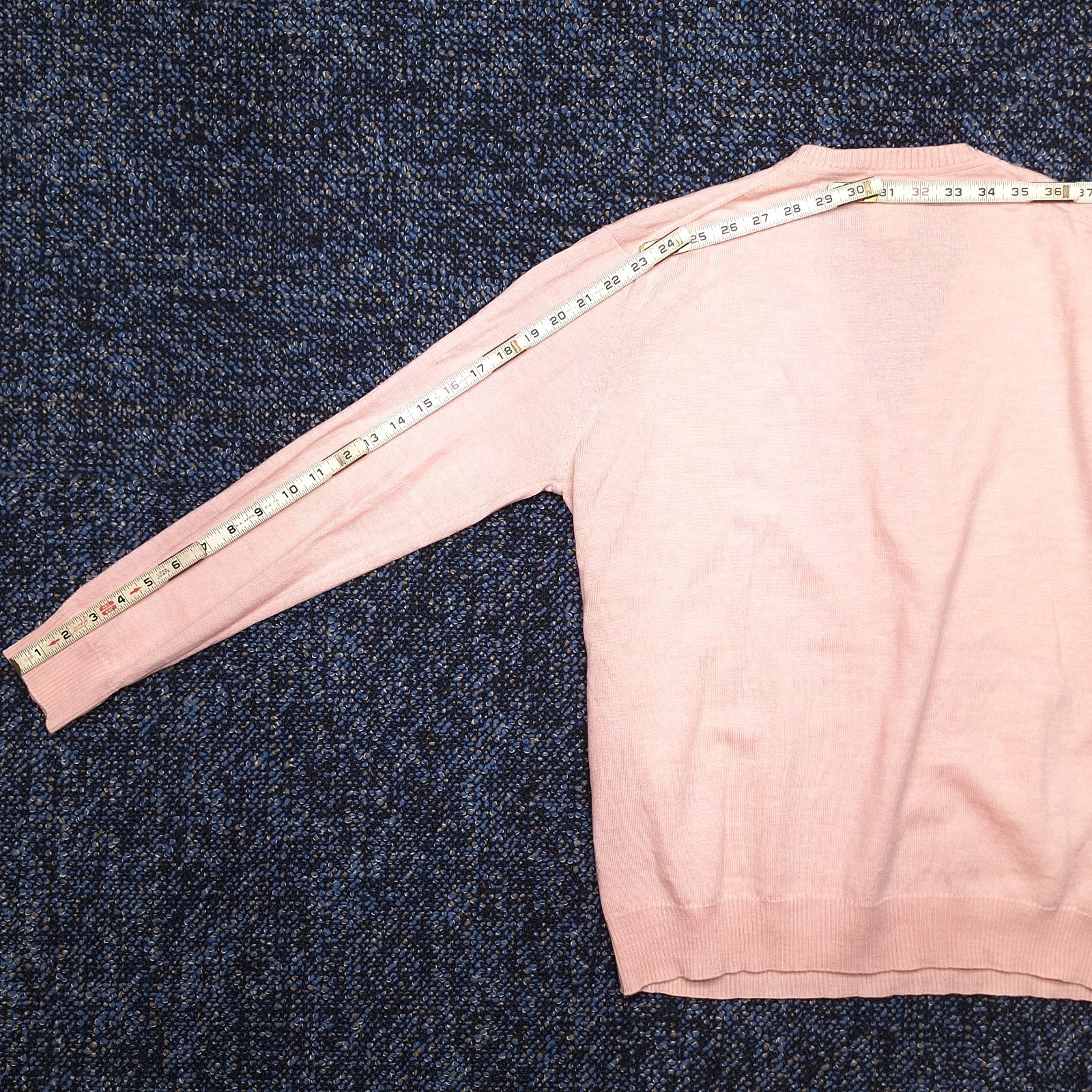Vintage Lacoste V-Neck Sweater Virgin Wool Pink Size 48(Mens M.)(Womans L-Xl)