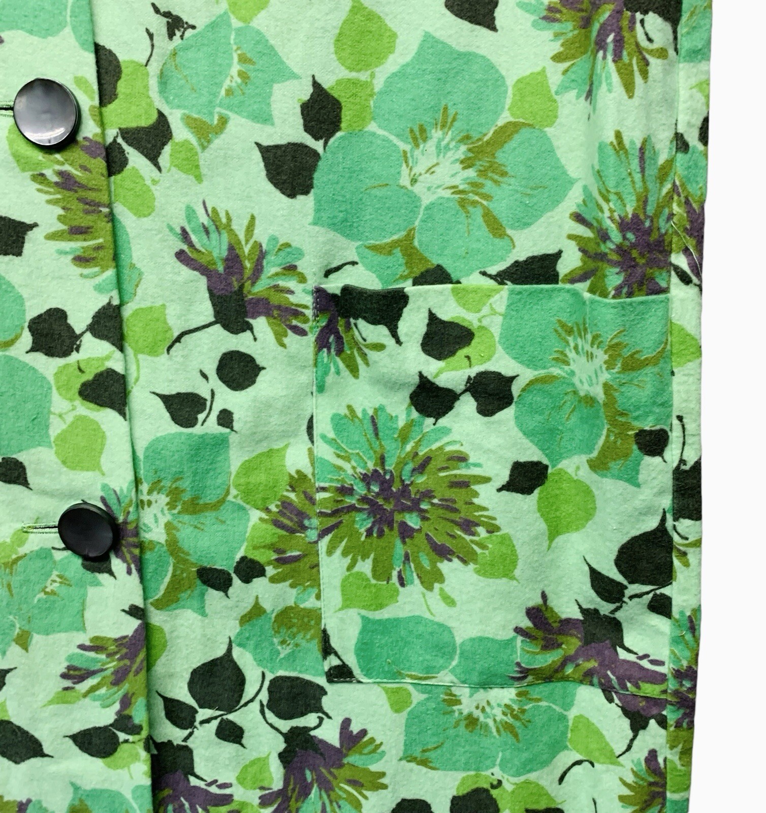 Vintage Sears Charmode House Dress Gown Soft Floral Robe Womens Size 12 -NEW