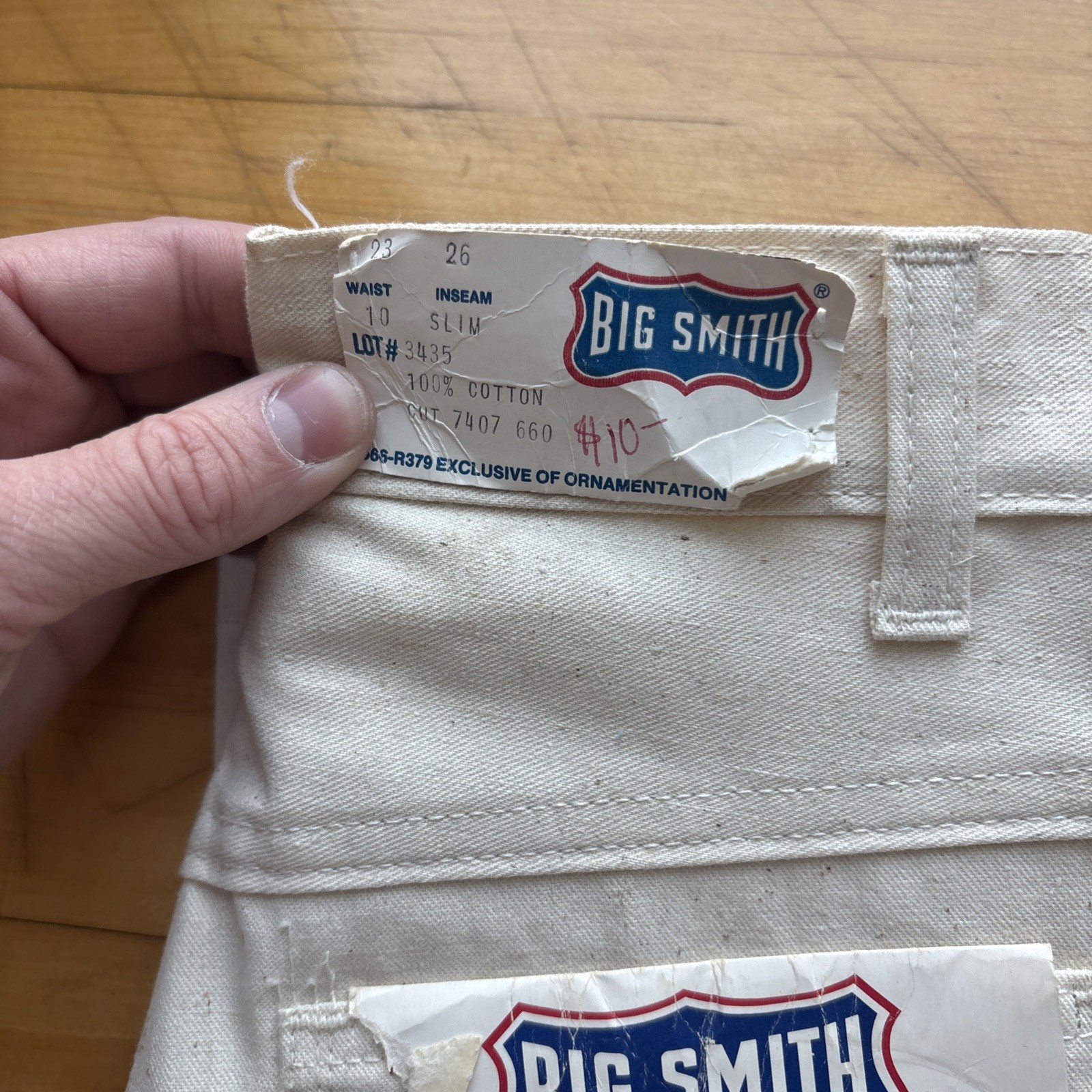 Deadstock Vintage 70s Big Smith Painters Pants Jeans Sz 10 23×25.5 USA