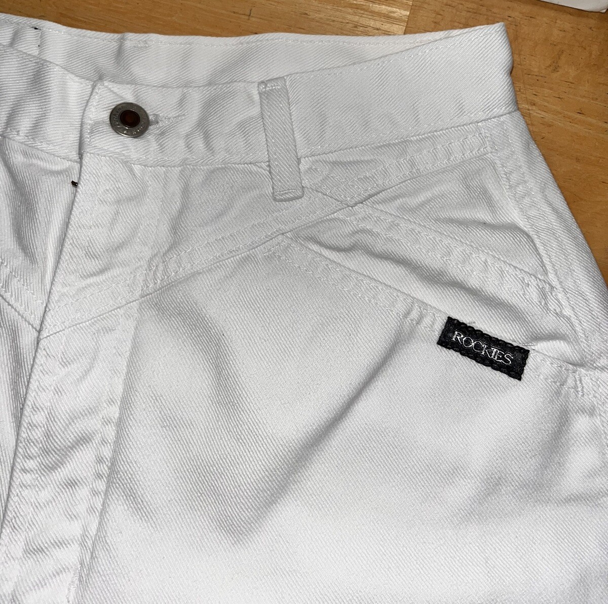 Vintage 80s 90s Rockies Western Jeans High Waist WHITE Bareback-Sz 9/10 PERFECT!