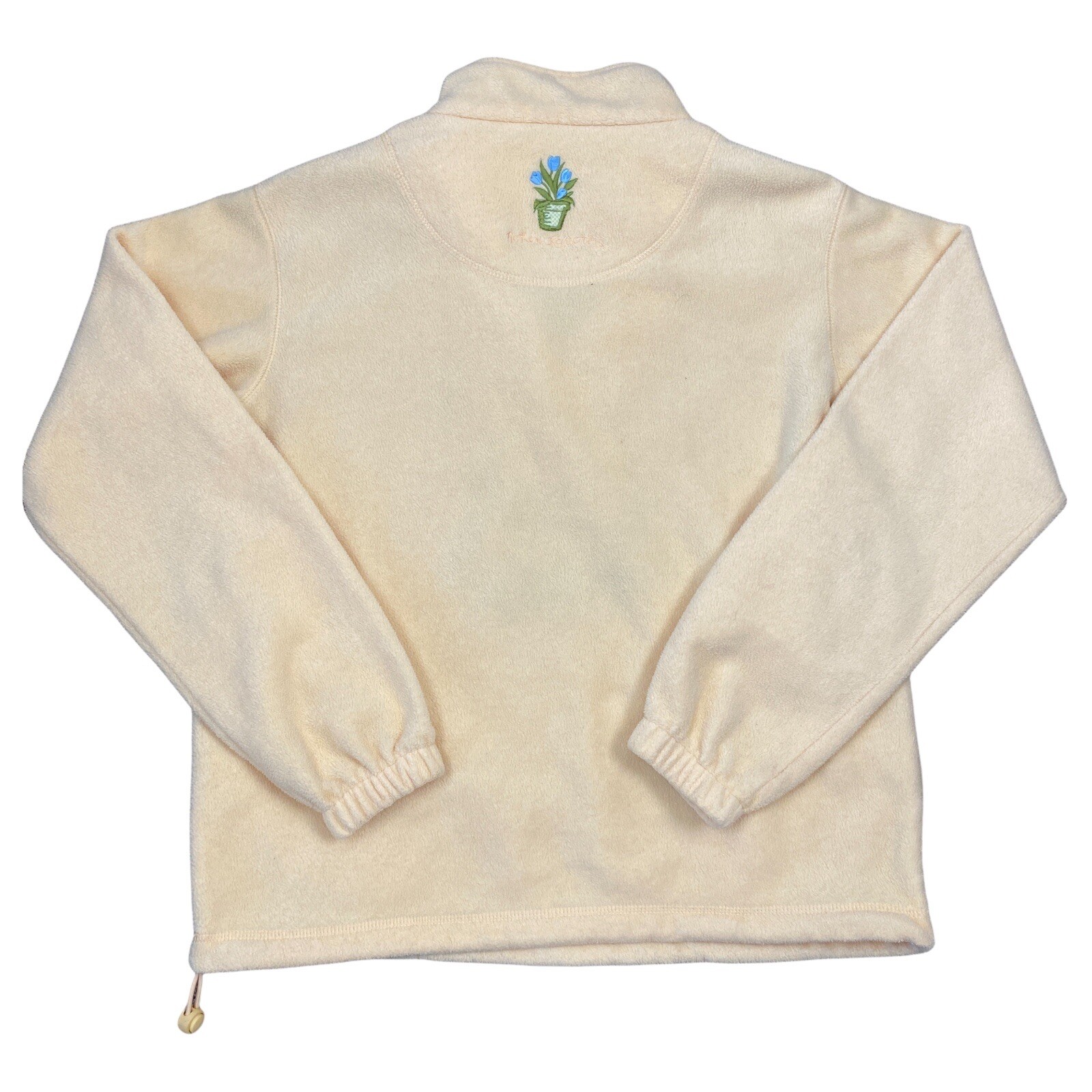 Vintage Northern Reflections Sweater Small Yellow Cottagecore Floral Gardening