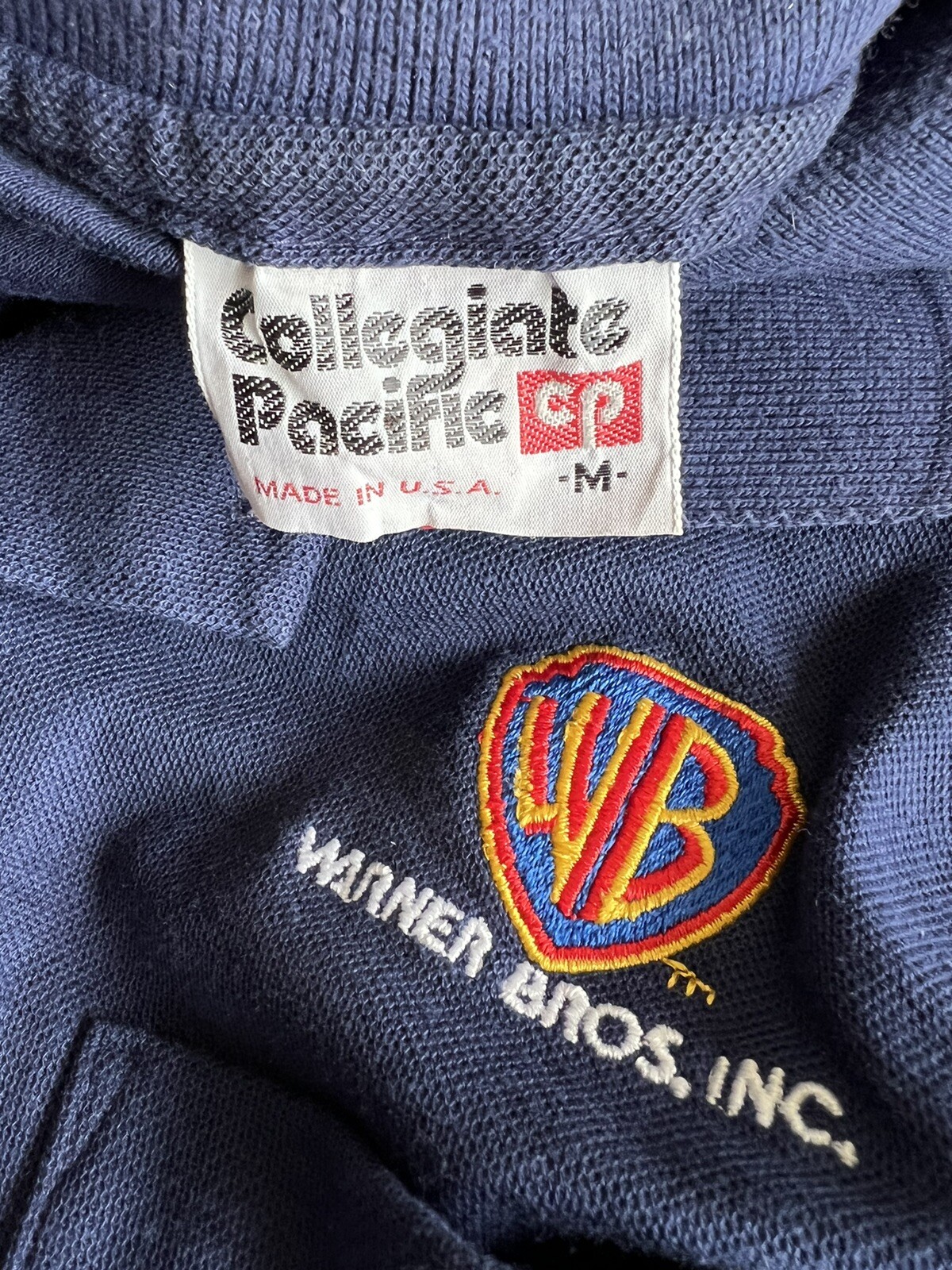 WARNER BROS STUDIOS Official Women’s Vintage 90s STAFF Polo Shirt Size Medium