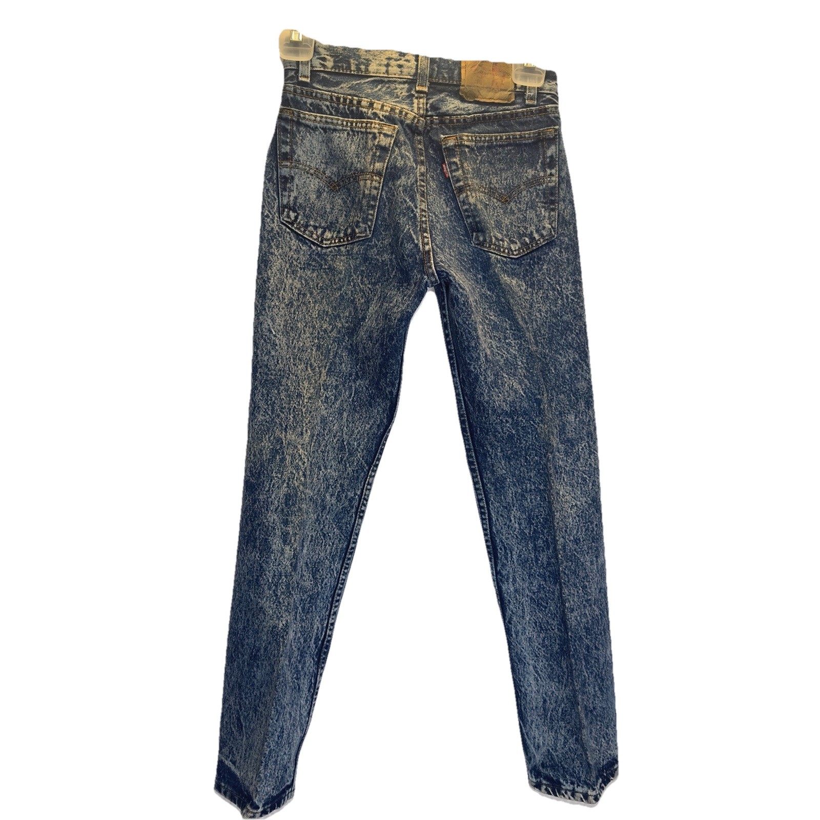 Vintage Crisp 80-90’s Levi’s Button Fly 701 Student Jeans Acid Wash 26×28 USA