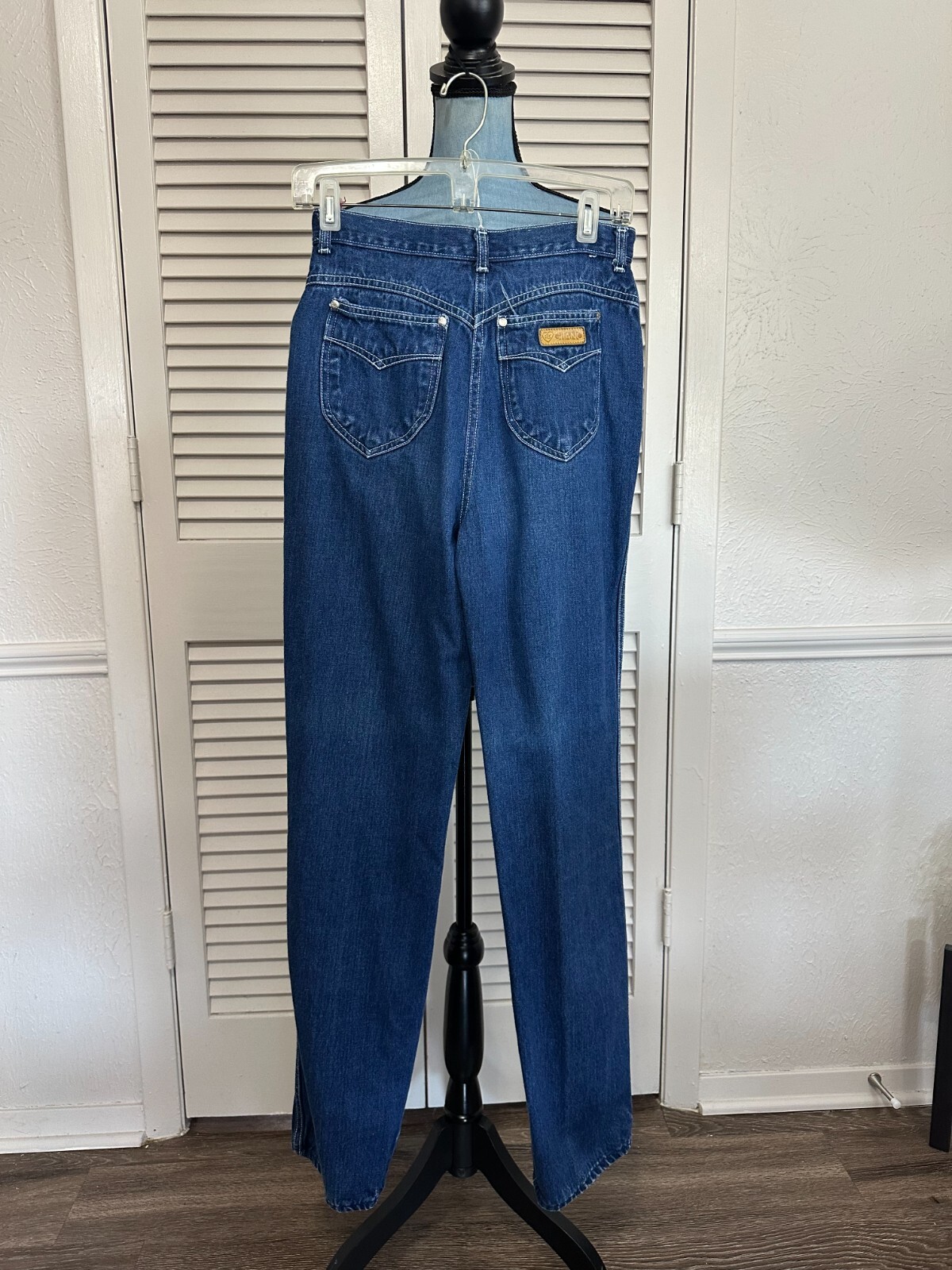 Vintage 80’s PS Gitano Jeans High Waist Dark Wash Blue Jeans Denim Size 8/9 Tall