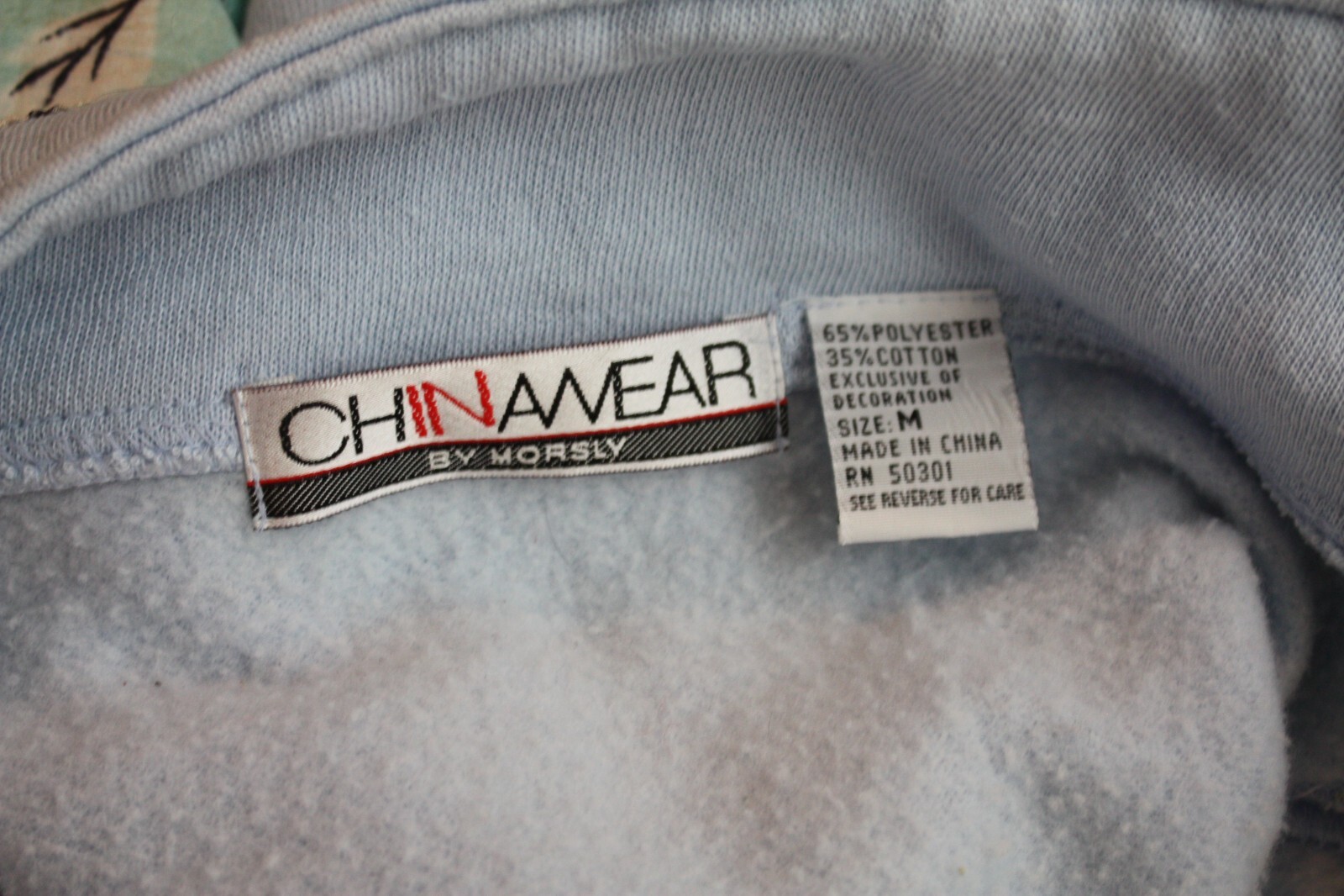 Chinawear by Morsly Sweater Womens Medium Vintage Pullover Blue Grandmacore