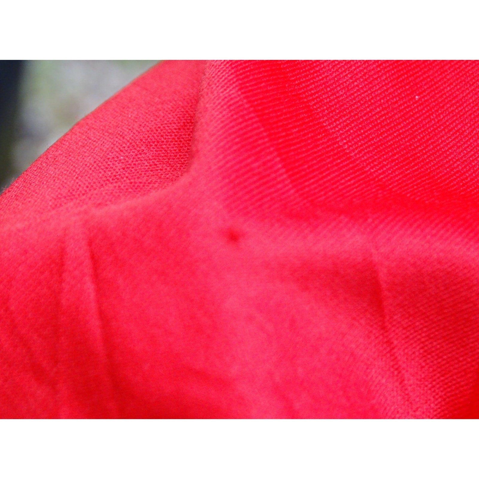 Vintage 1970s Red Blouse Womens Medium Large Gathered Pleated Retro Zipper Back