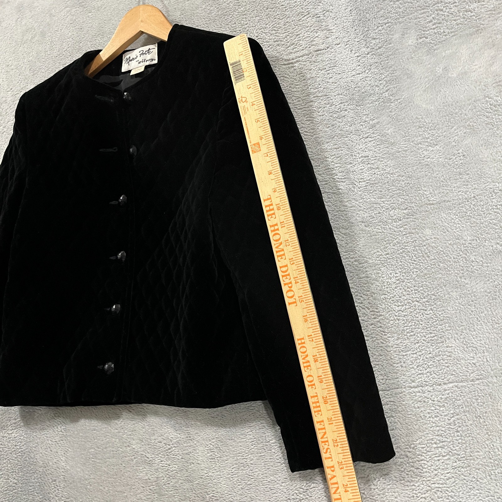 Mario Forte Wilroy Jacket Womens 10 Velvet Vintage Victorian USA Made Grunge 90s