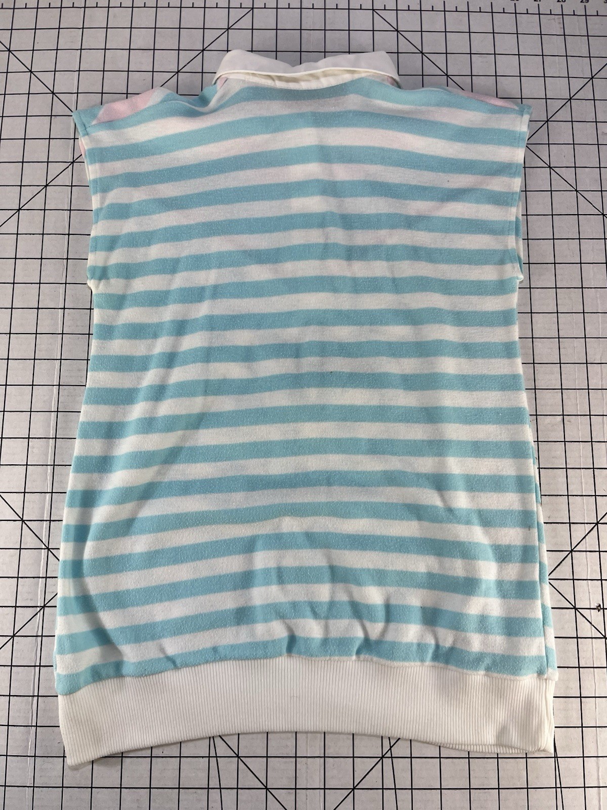 Vintage Iconic 1980’s Look Polo Sweatshirt Best Tank Top Blouse Aerobic Business