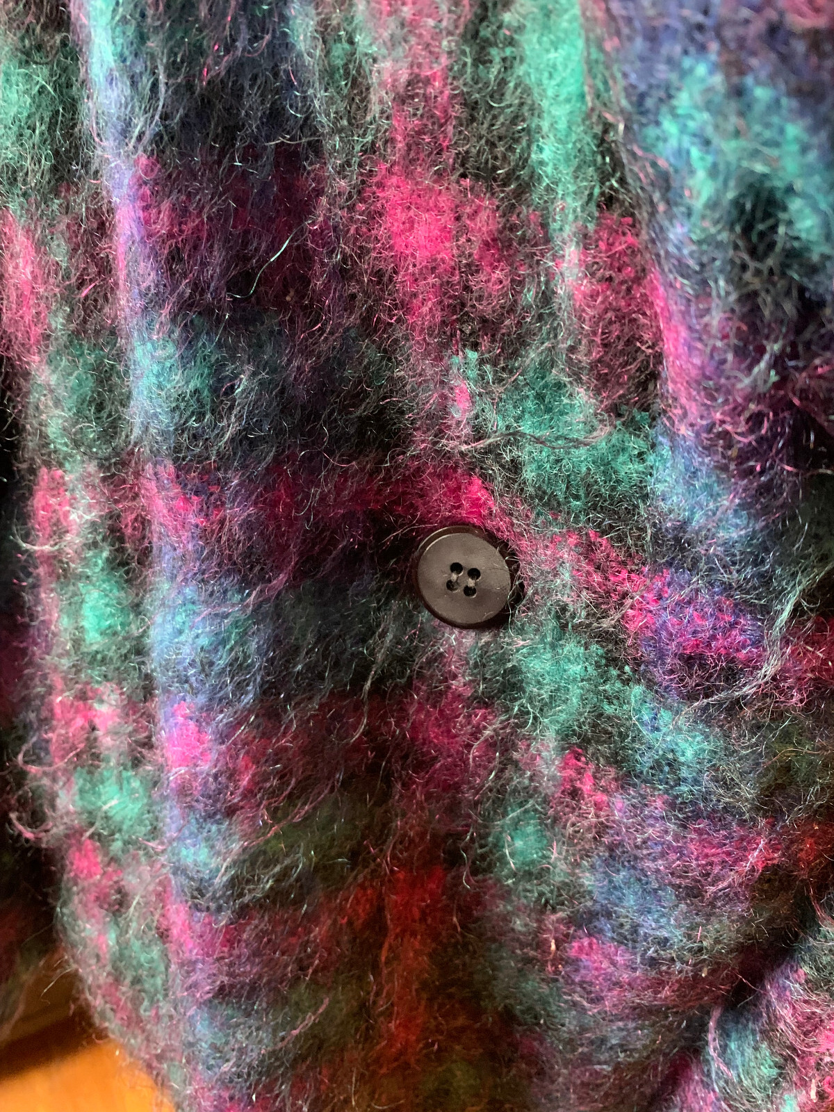 *VINTAGE* 1980s LOMBARDI INC. Mohair Plaid Jacket / Coat – Size 14