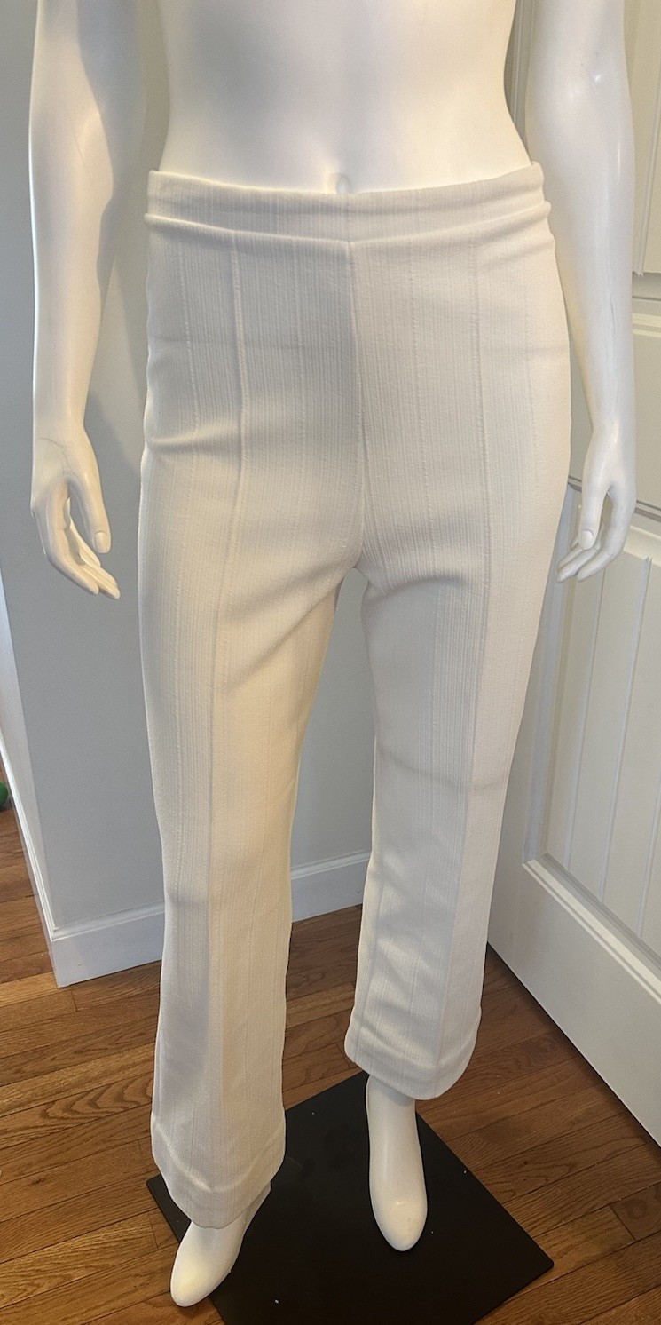 Vintage Fairfield Brookvalley White Polyester Pants Womens Small