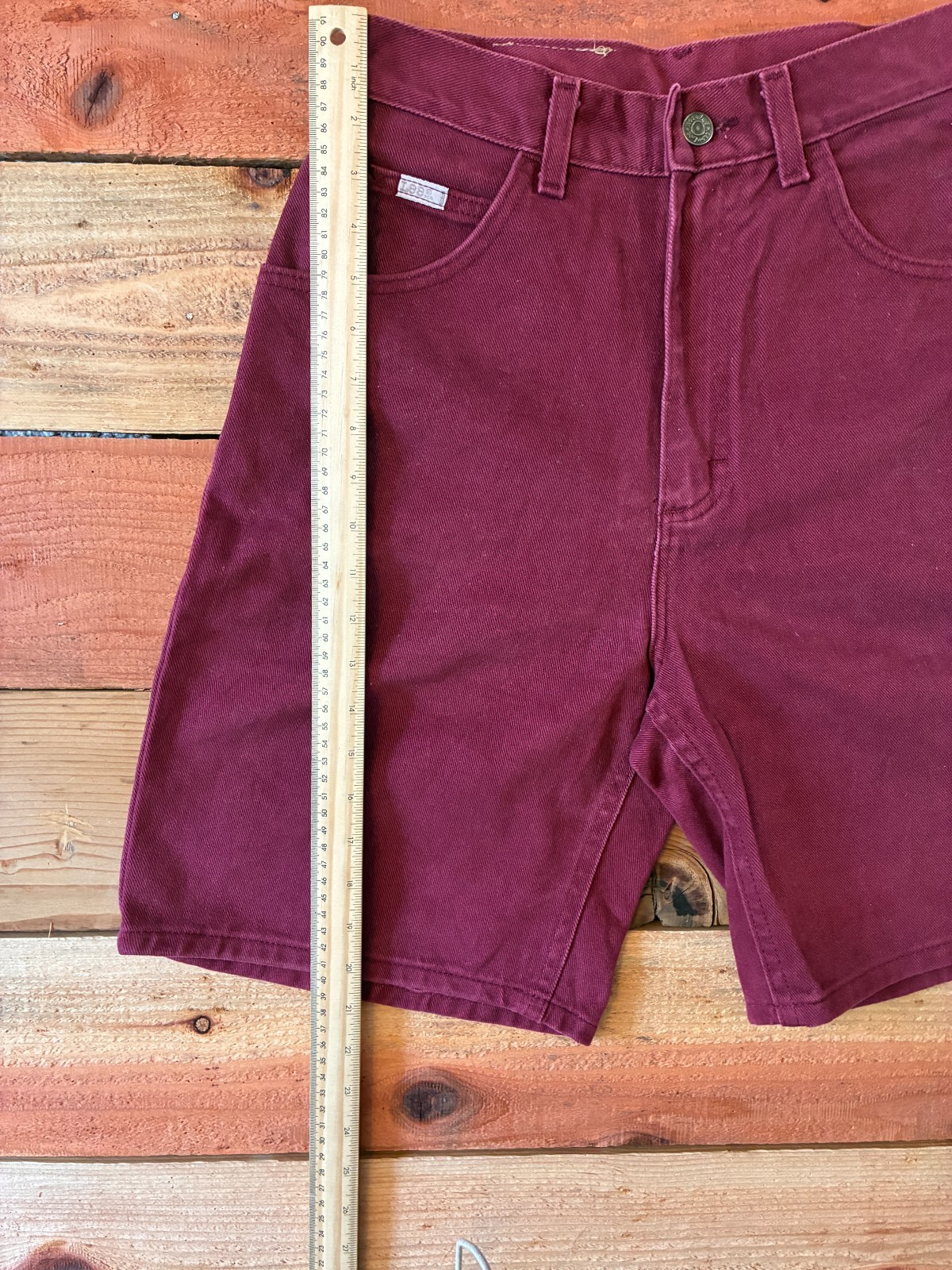 Vintage Lee Oxblood Balloon Shorts USA Made Union Made 90s Y2K Baggy 27
