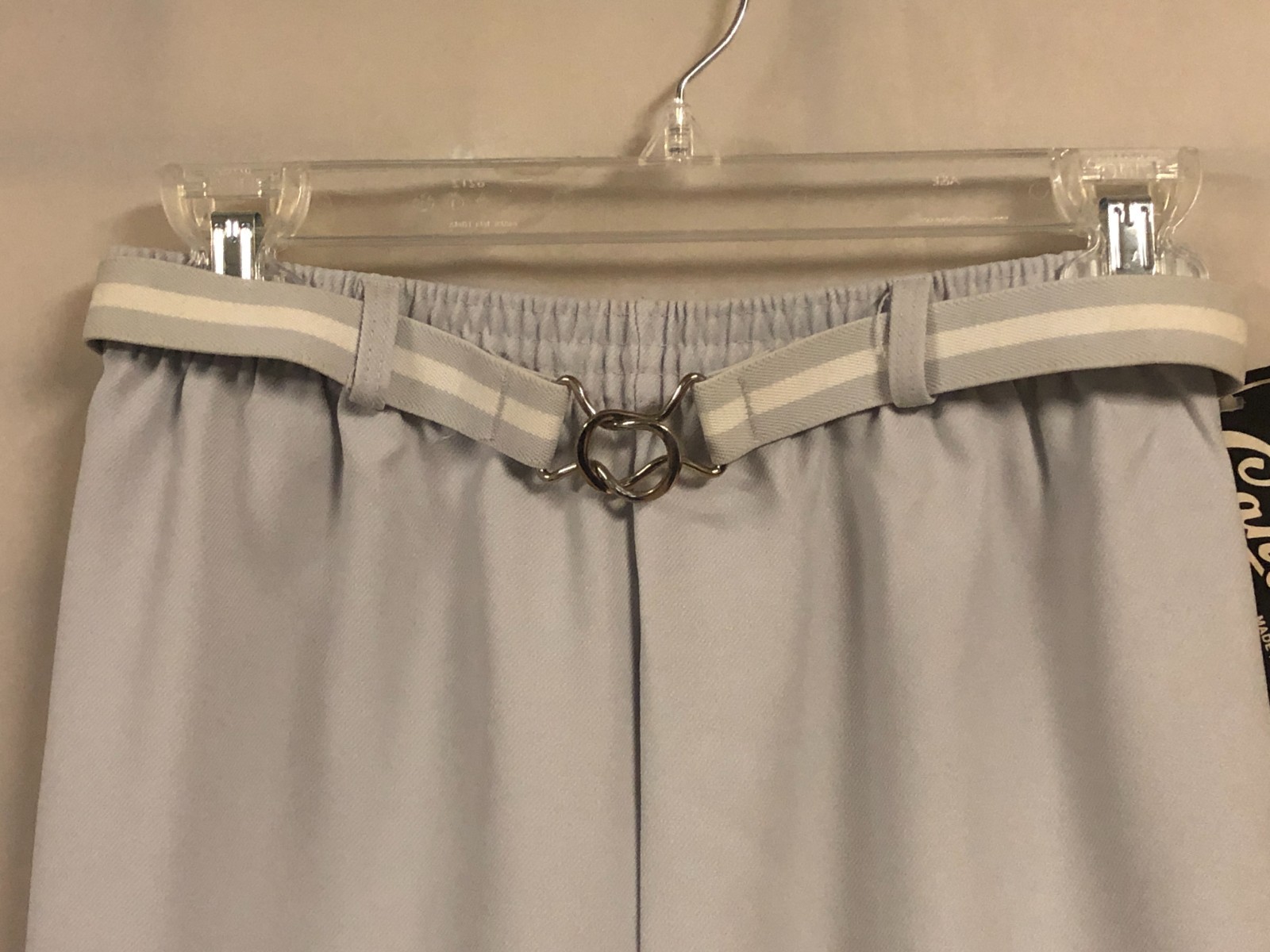 Vintage 70s Cantada Gray Polyester Pants Size 25″-28″ Waist x 28″ Inseam