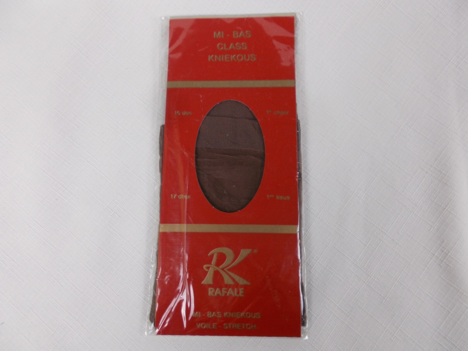 1980’s Rafale Italy pair Knee high hose socks stockings pair Black Cappuccino