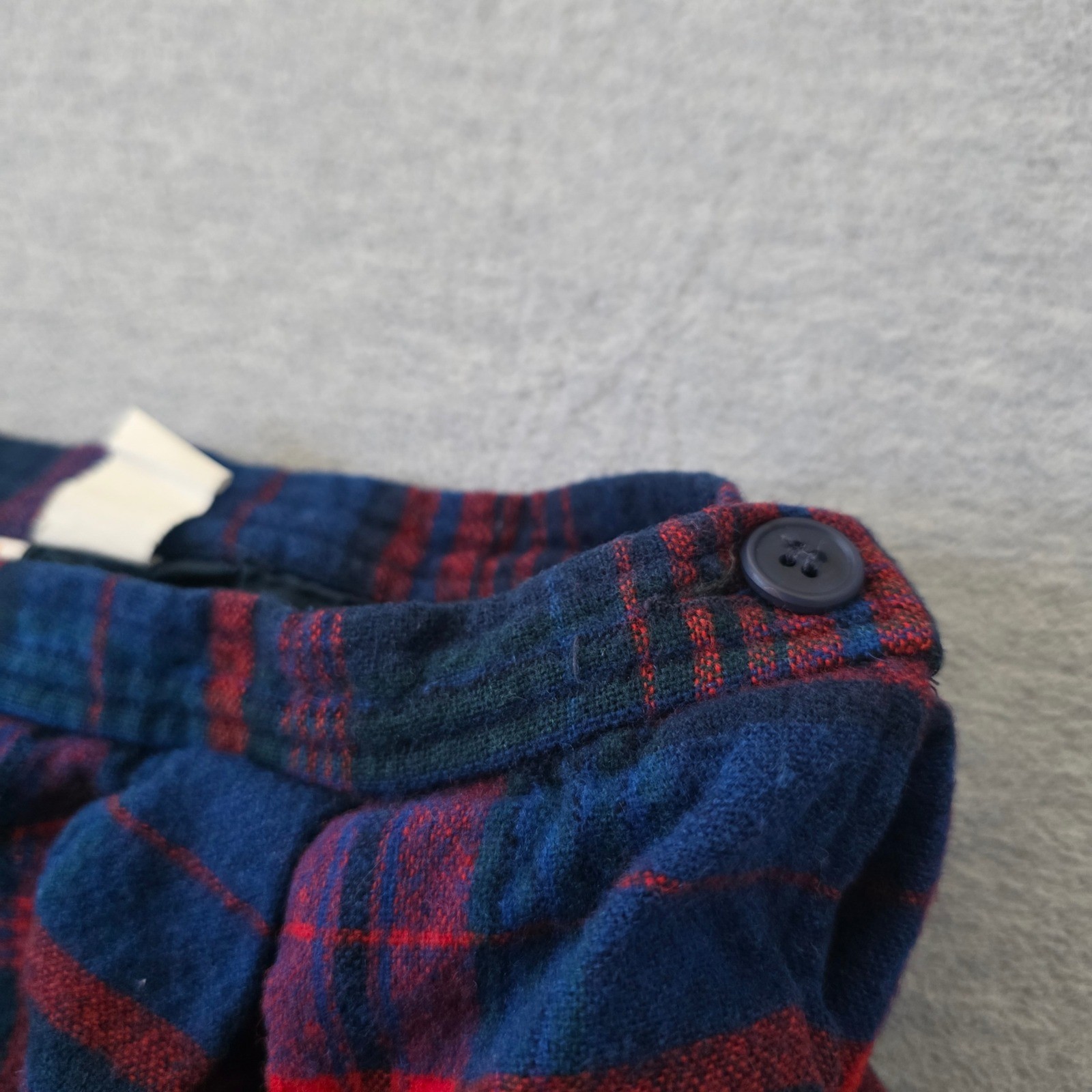 Pendleton Vintage Wool Plaid Midi Skirt Navy Red Green Size 12 Made in USA T528