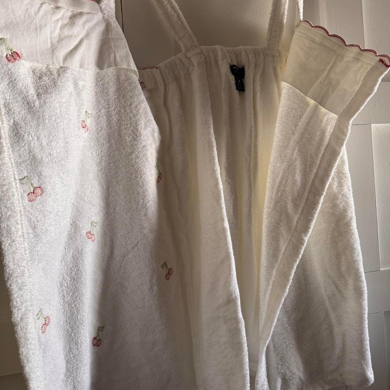 Vintage Y2K Charter Club White 100% Cotton Spa Wrap Towel & Matching Headband