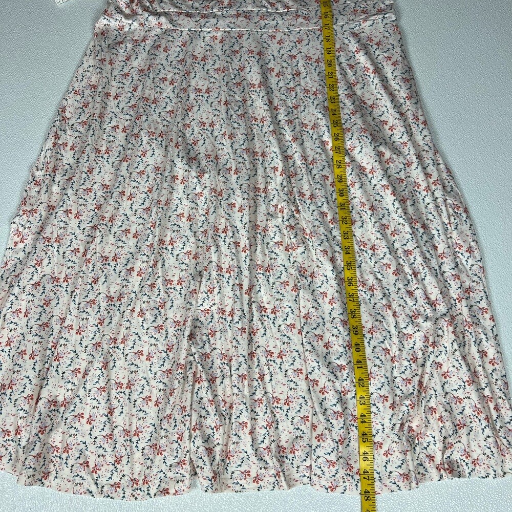 Bloomchic White Ditsy Knotted V Neck Maxi Dress Size 22 NWT