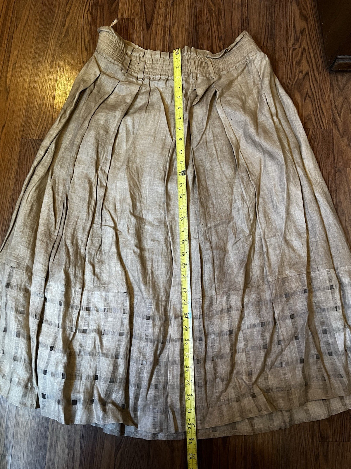 Vintage 80’s Post Modern Dino Valiano Women’s 3 Piece Cotton Tan Outfit D 38