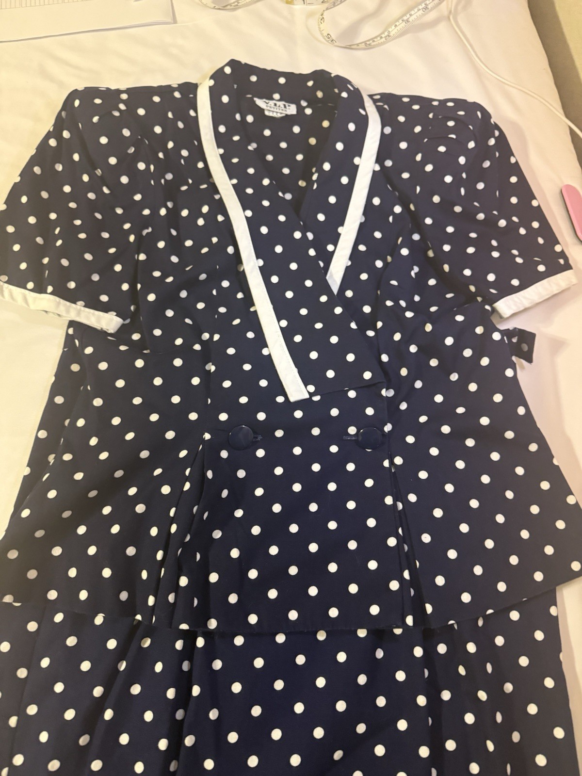 V.L.P. Petites Vintage 80s Office Dress Suit Size 8 Union Made, USA