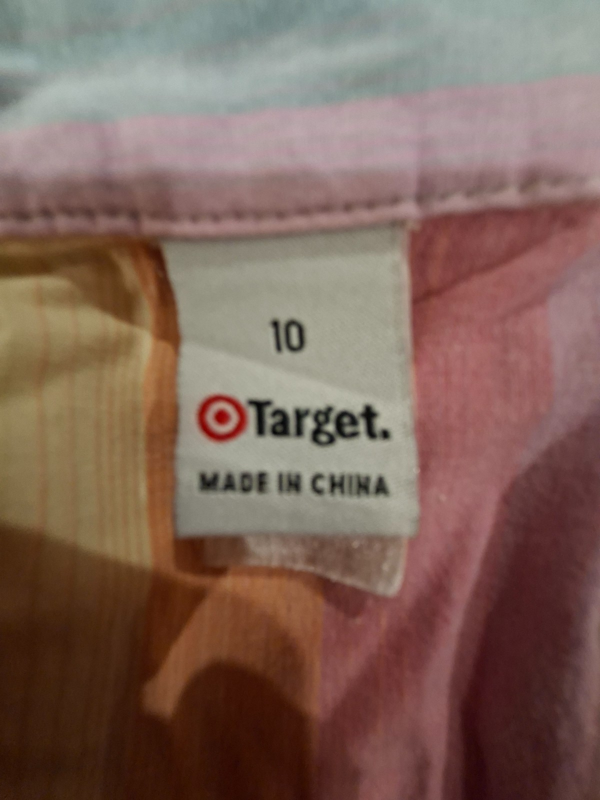 Vintage Y2K pastel striped button thru shirt