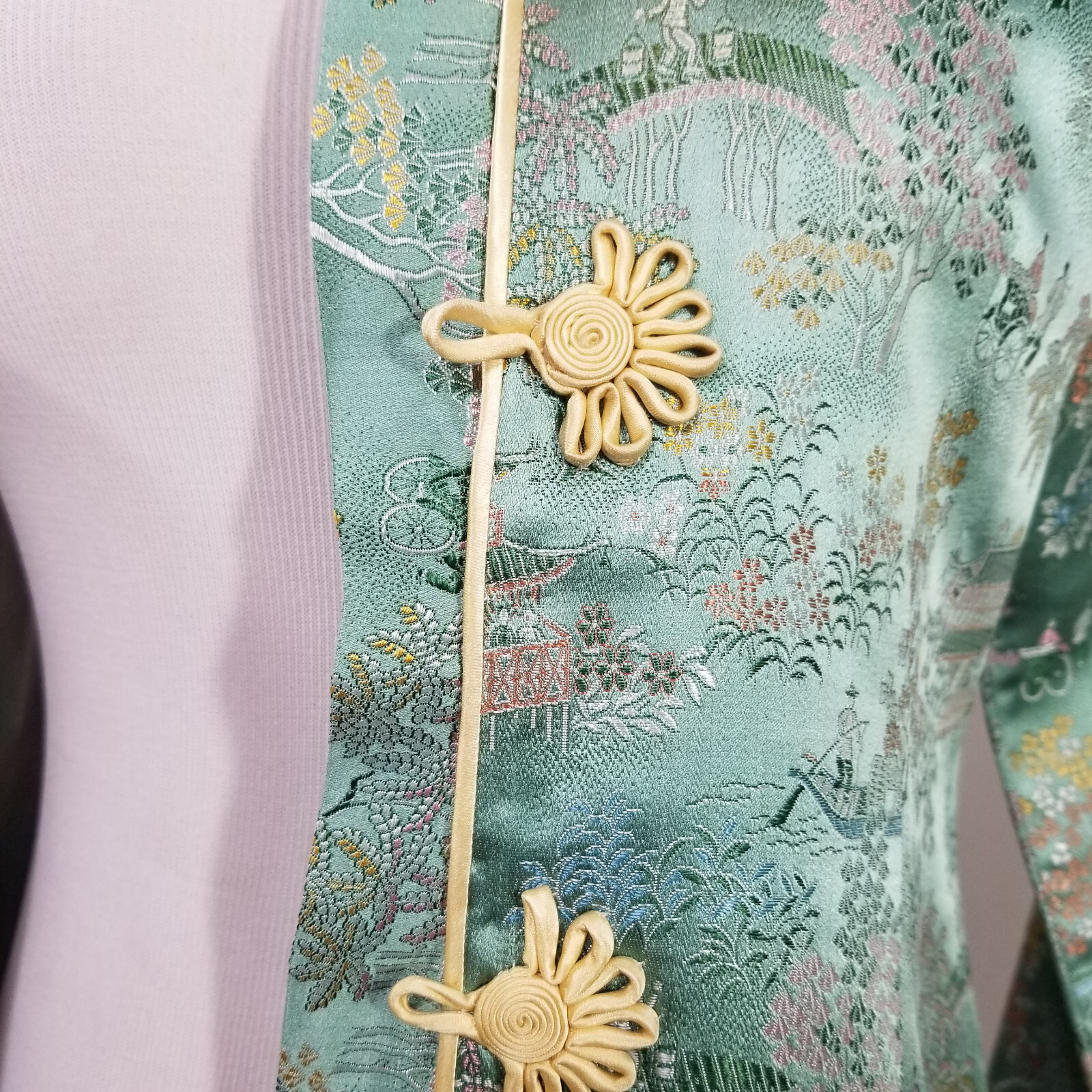 Vintage Chinese Silk Embroidered Embellished Jacket Asian Textile Art Collection