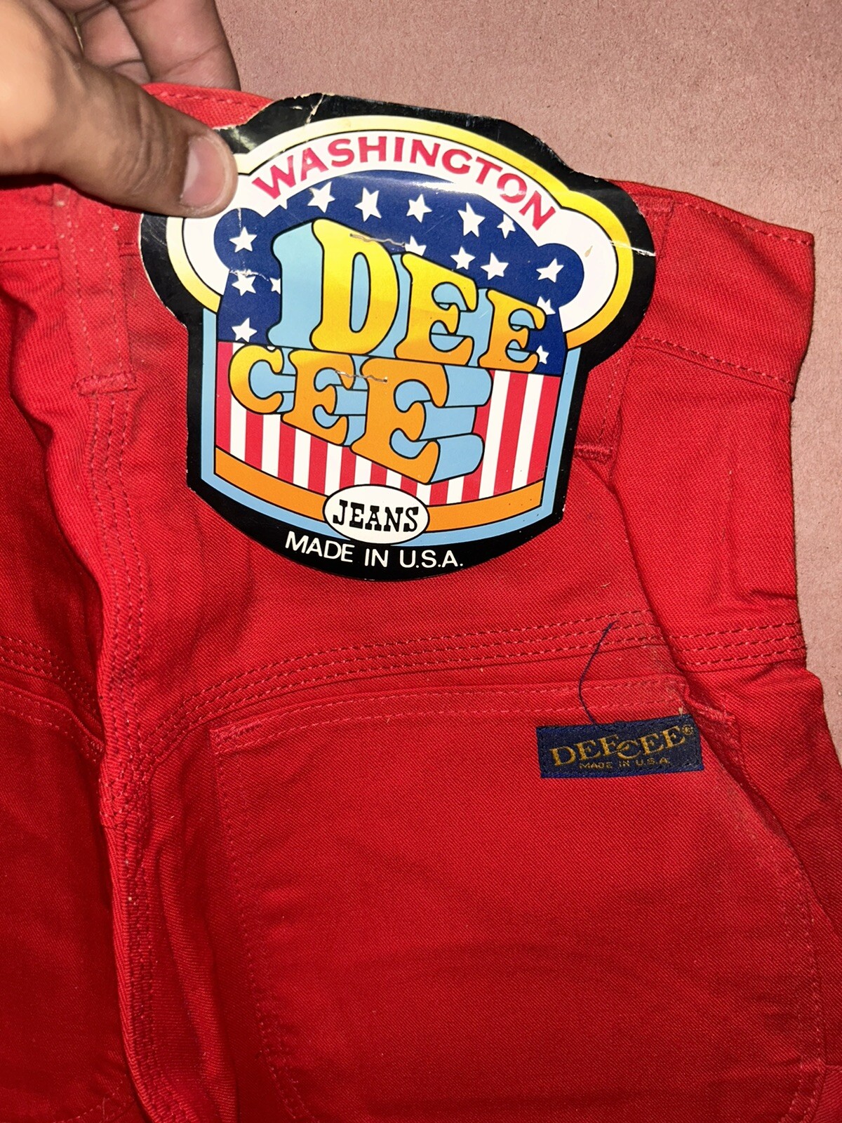 Vintage 1980’s Washington Deecee Jeans, Deadstock NWT, Size 26×34