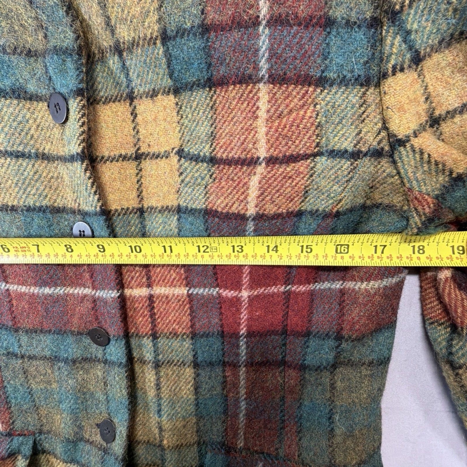 Jones New York Vintage Hampton Plaid Wool Blazer Women’s Jacket S-14 Multicolor