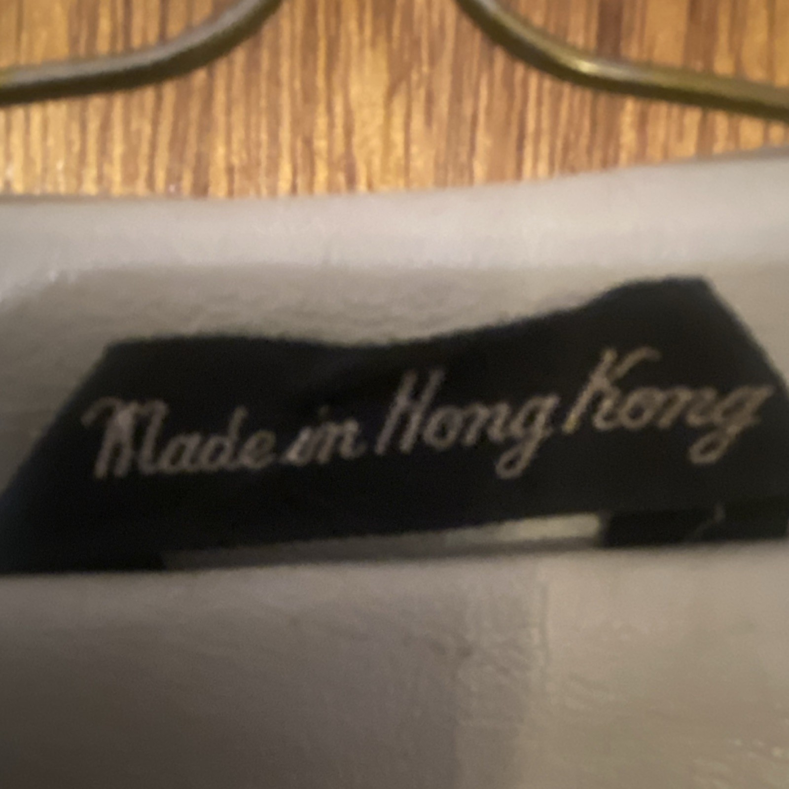 Embroidered Beige PVC Vinyl Jacket Made in Hong Kong WPL 7101