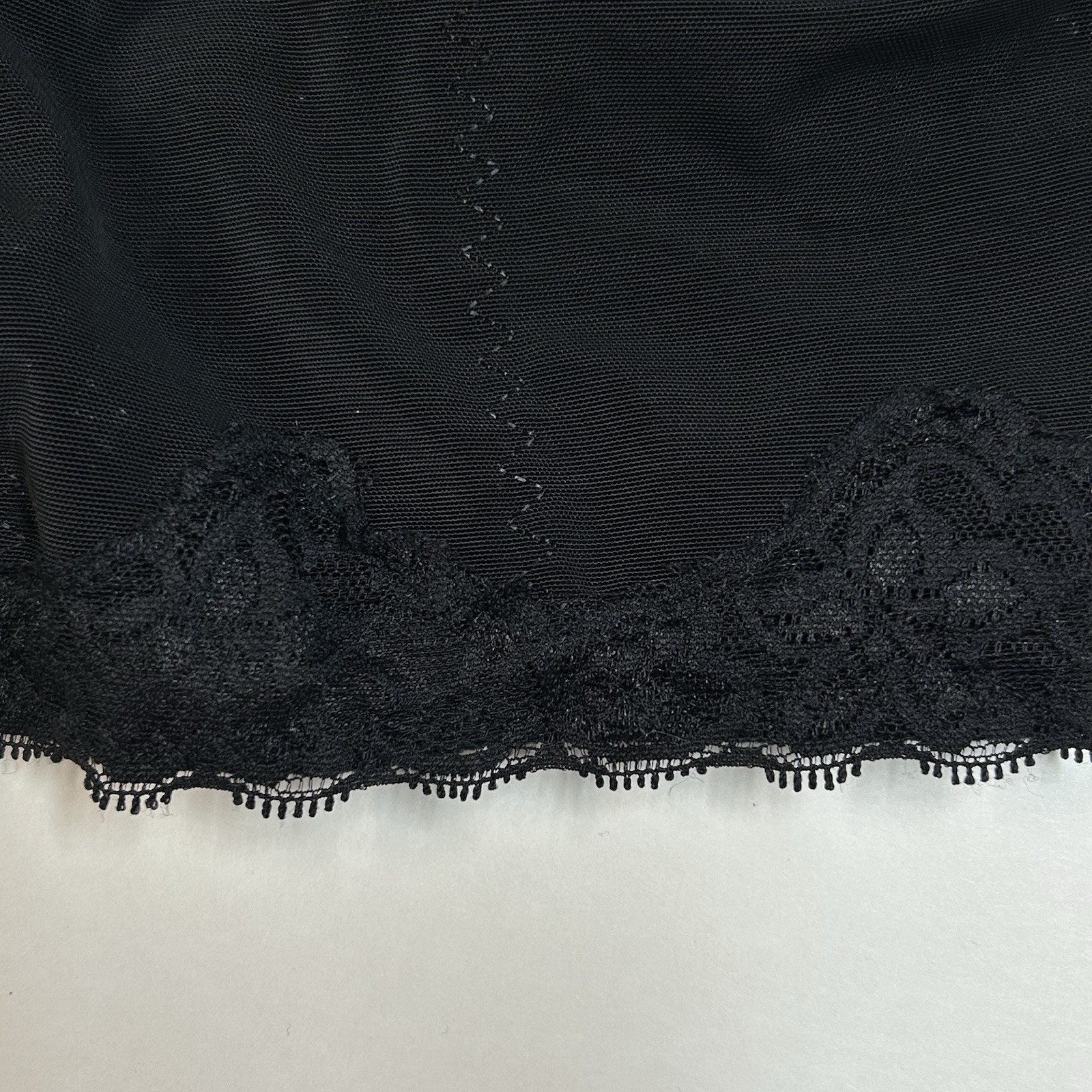Supplim Shapewear Large Black Long Leg Crotchless Bodysuit Waist Cincher