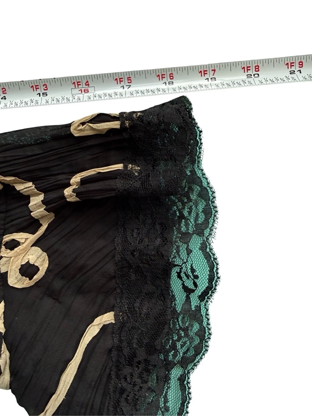 Vintage Joseph Ribkoff Black Tan Lace 3/4 Blazer Jacket Size 14 Wedding Office