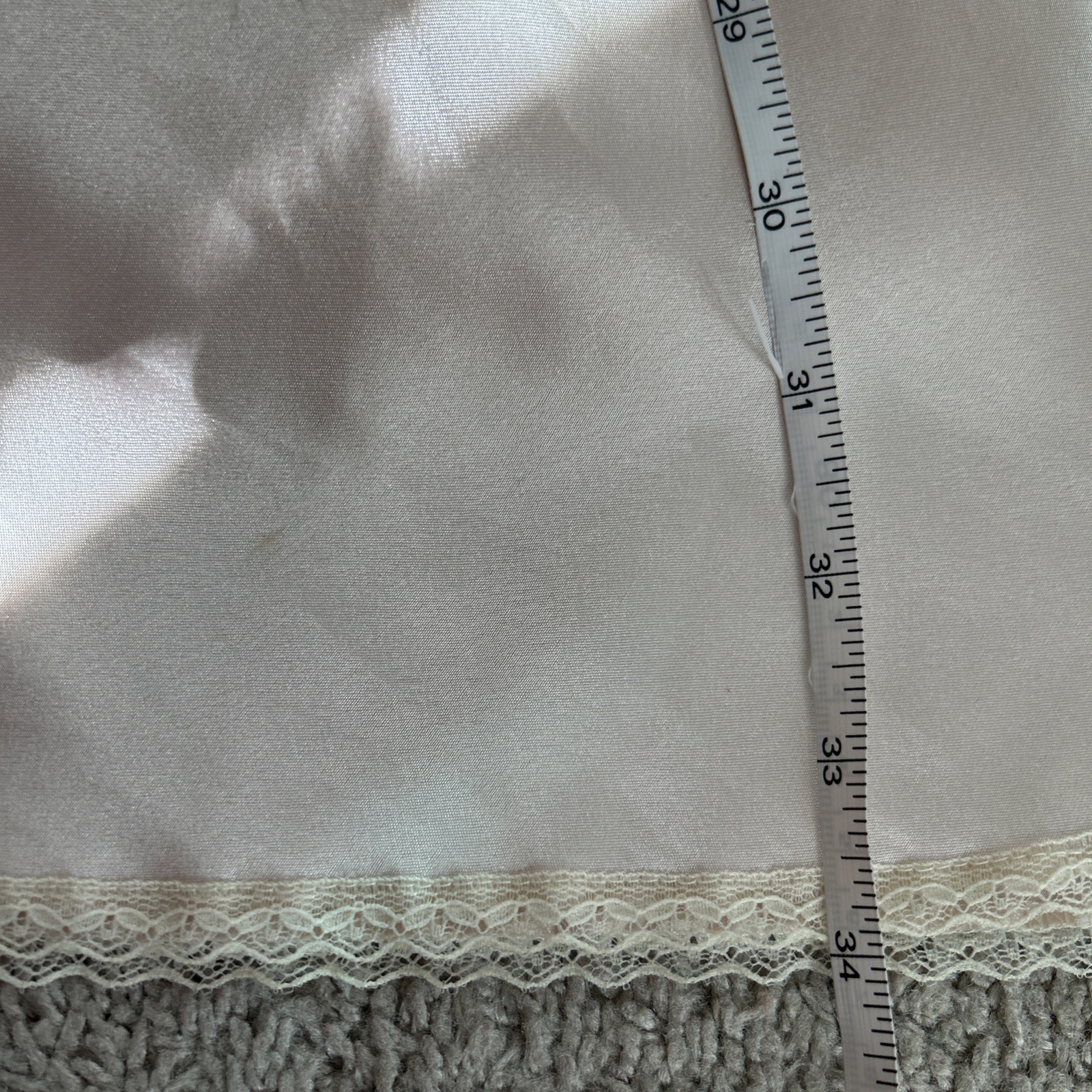 VTG Sedu Floral Lace Strappy Nylon Lingerie Nightgown Sz L Lovely