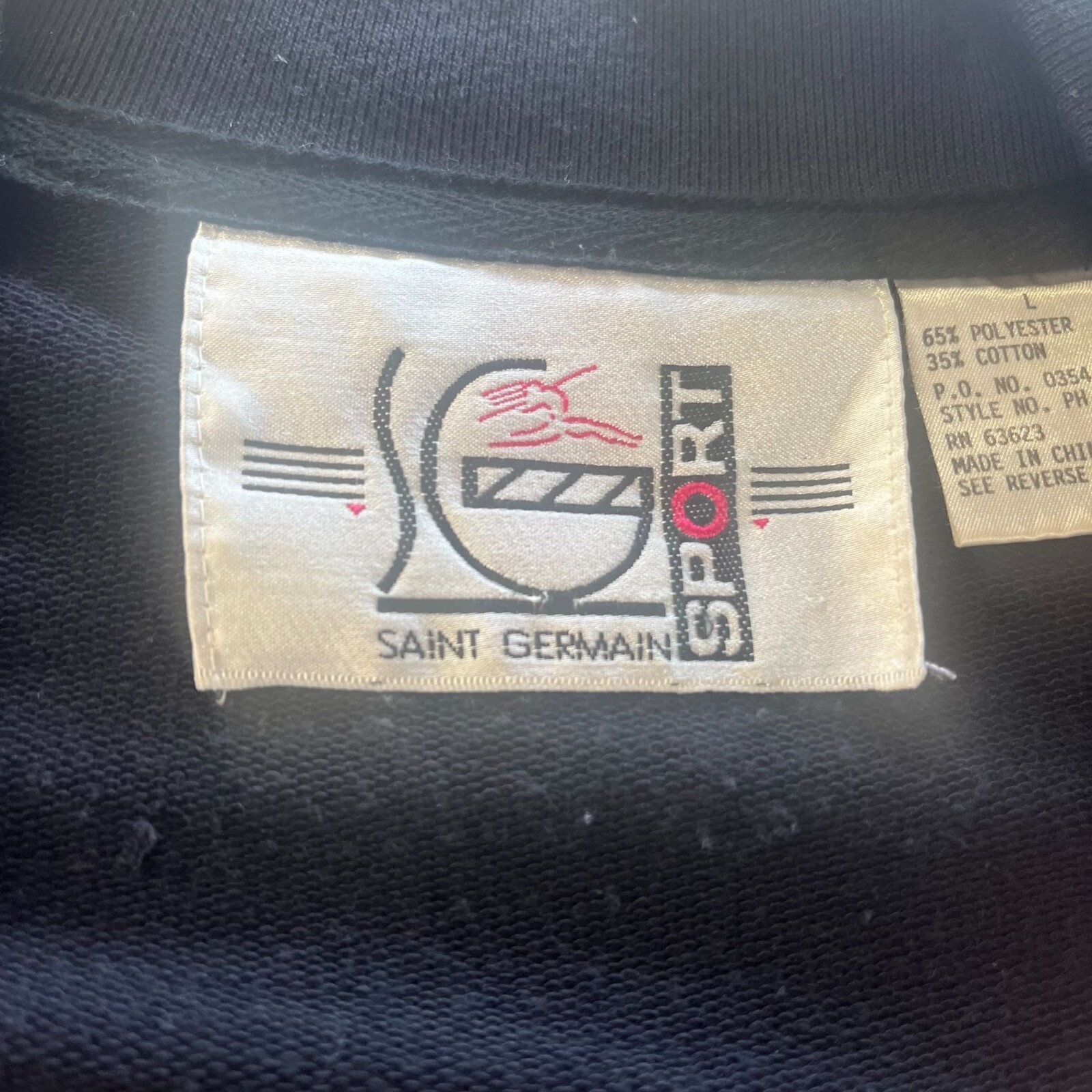 Saint Germain Sport Vintage 80s 90s Embellished SIZE L Art Deco Retro