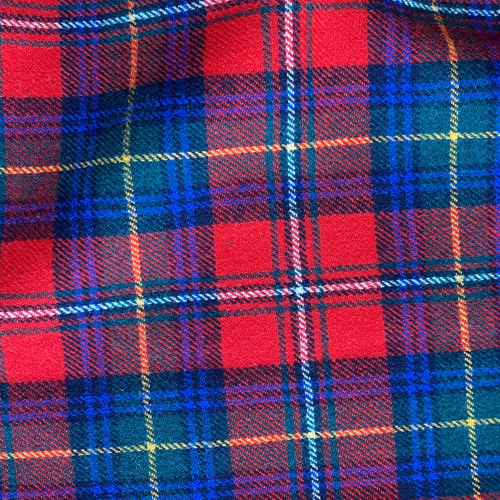 Vintage Pendleton Wool Boyd Tartan Plaid Skirt Waist 27 Inch Midi Lined Pockets