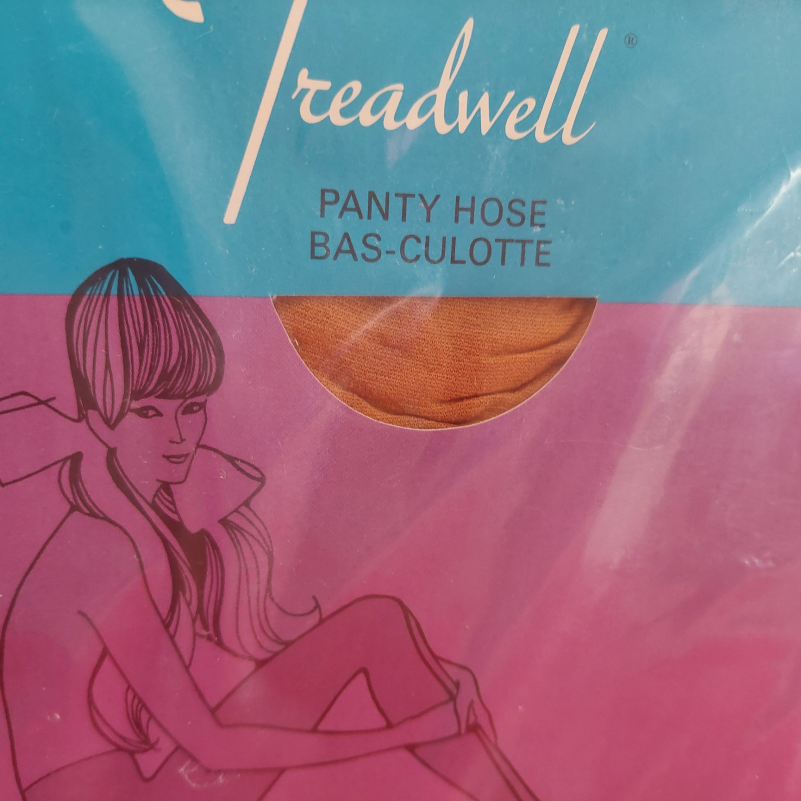 Vintage Pantyhose Treadwell Light Support Color Light Beige Size Med-Tall BHAN01