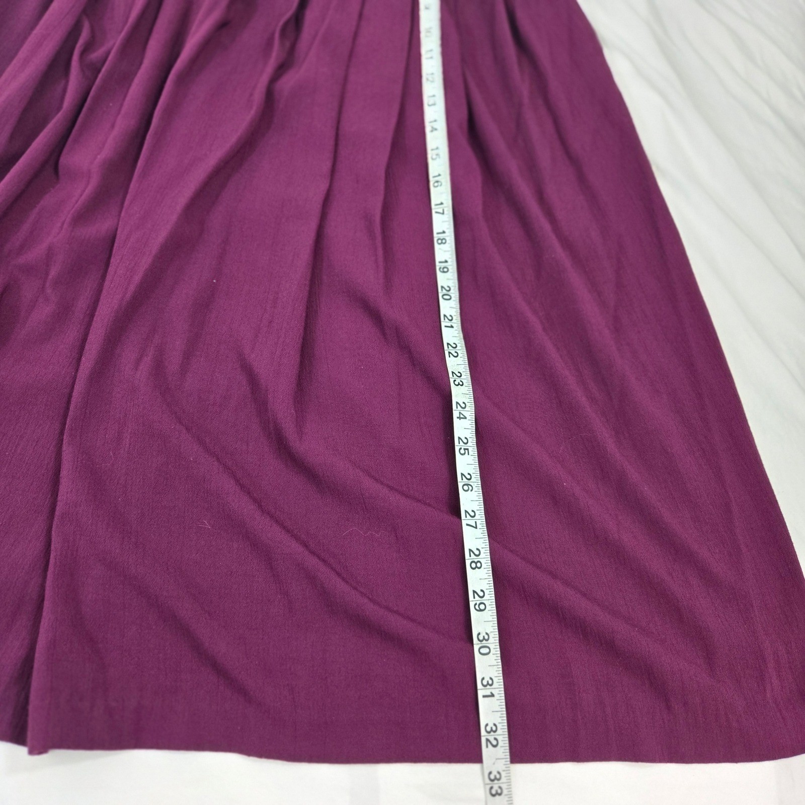 Vintage 80s Briggs New York Culottes Pants Skirt Womens 4 Purple Split Pleated
