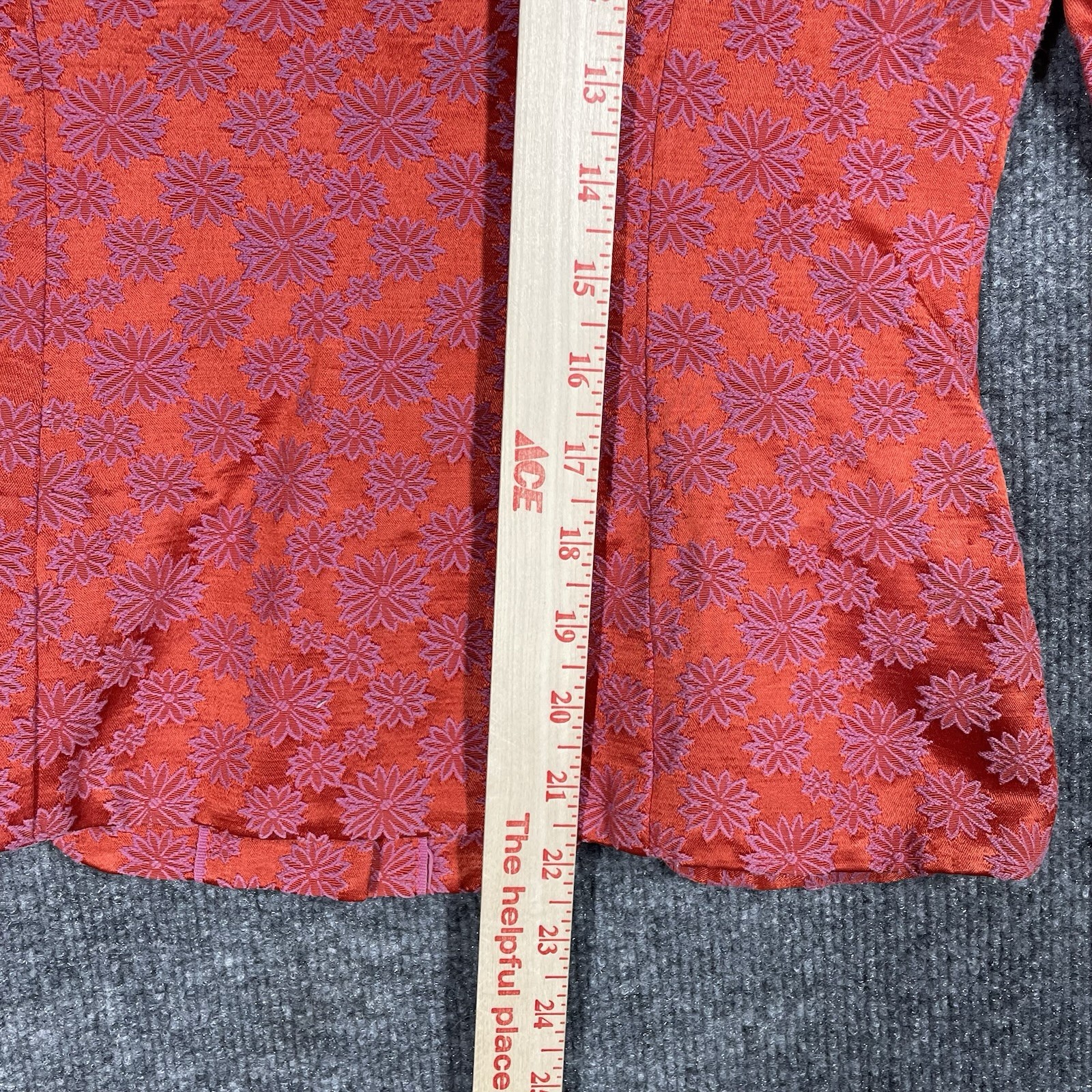 VINTAGE 60s Evelyn Pearson Lounge Suit Embroidered Silk Floral Mod Oriental
