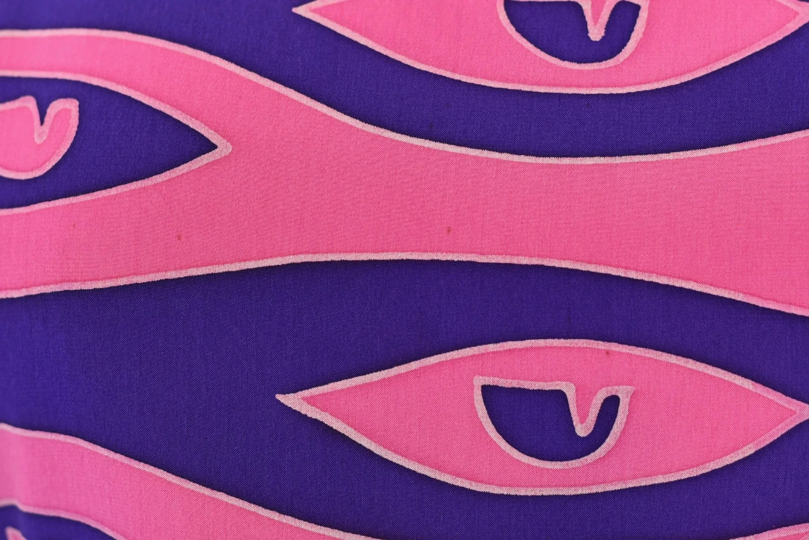 Vintage Chloé Pink Purple Silk Printed Dress with Belt