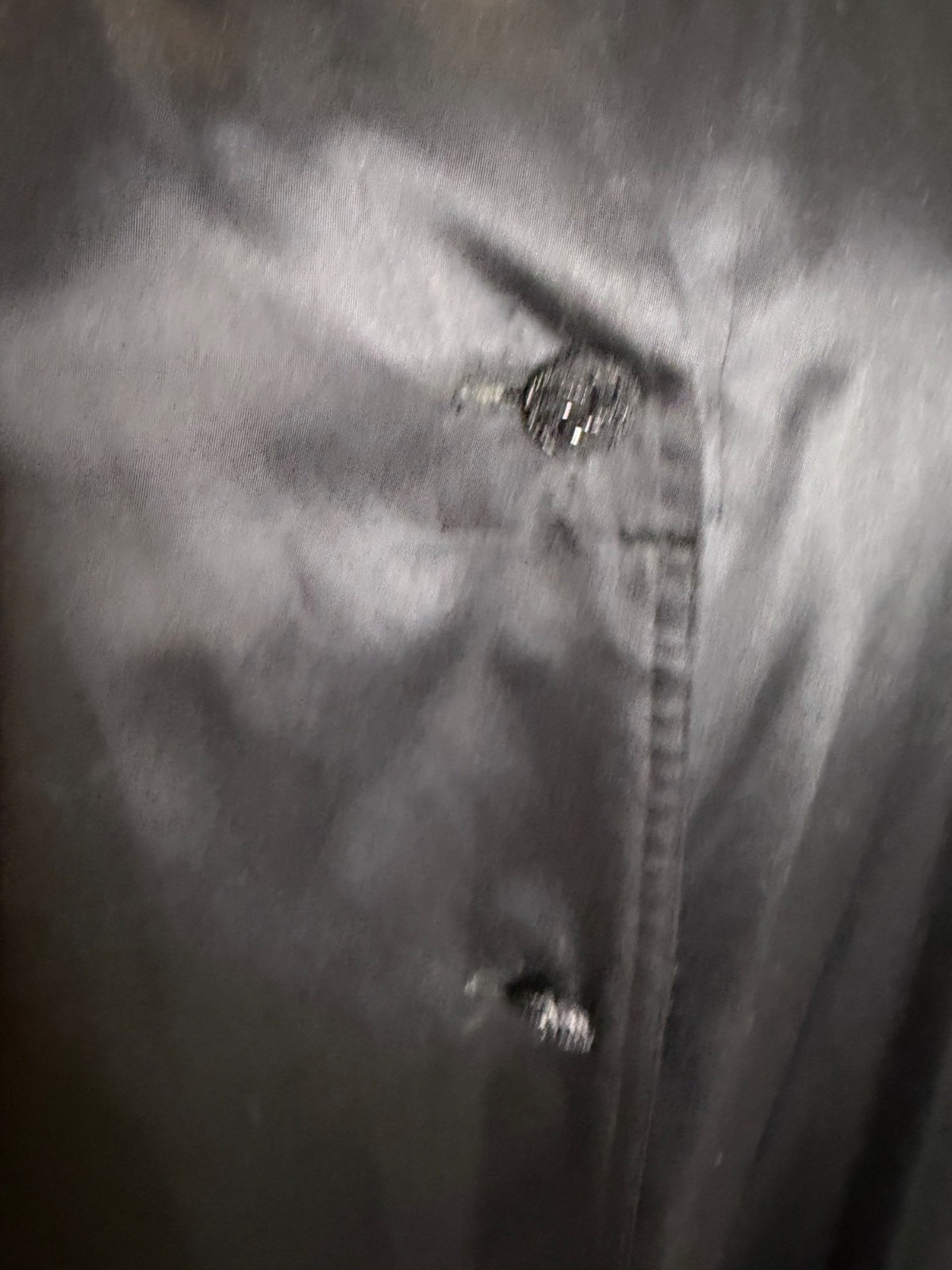 Count Romi LTD. Evening Coat Vintage Size 2 Black Satin Button Front Long Sleeve