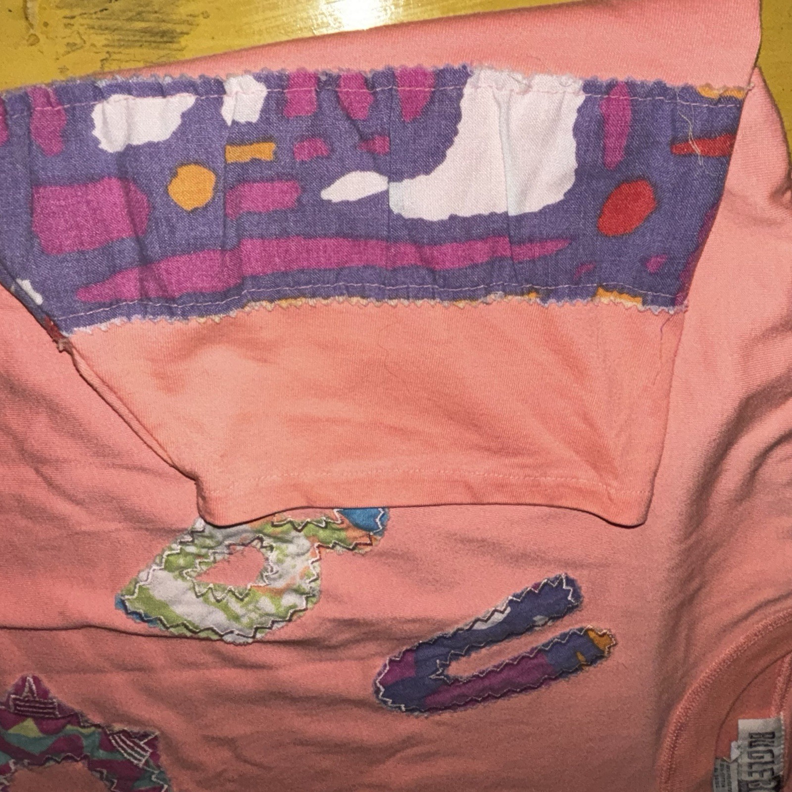 Vtg Bugle Boy Shirt Womens Crop Top With Drawstring 80s 90s Pink Workout