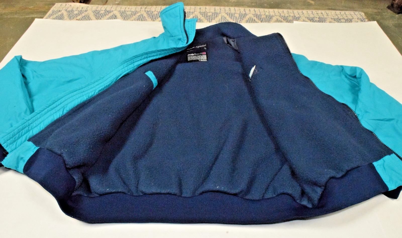 VTG Jacket Swingster Size L 80s Raglan Polar Fleece Lined DeKalb Seeds Made US
