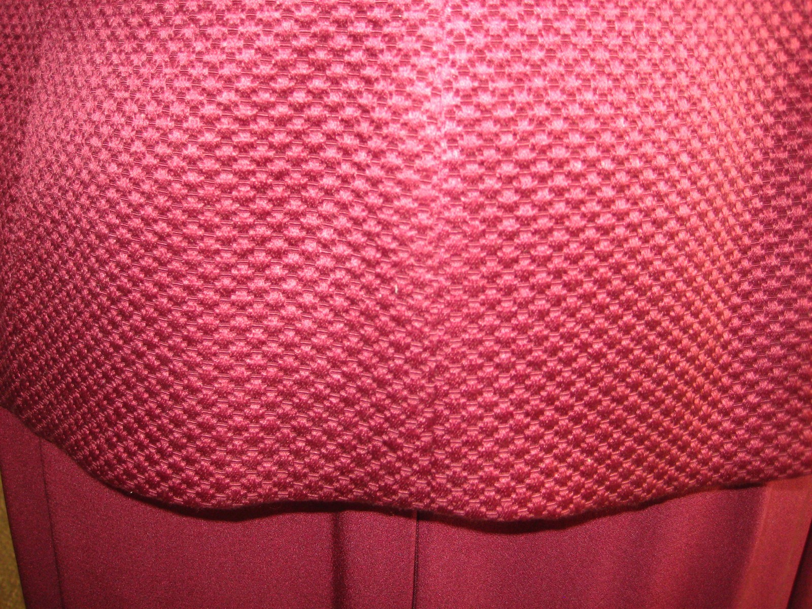 Vintage Rickie Freeman 2 pc Burgundy rhinestone buttons jacket long skirt set