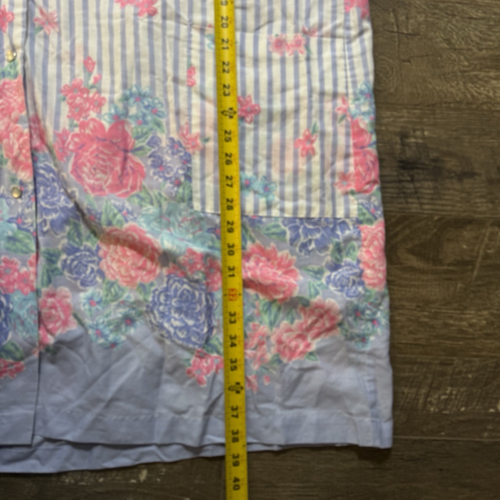 VTG Simply Basic Nightgown Sleepwear Floral Pearl Snap Short Sleeve 3x Plus