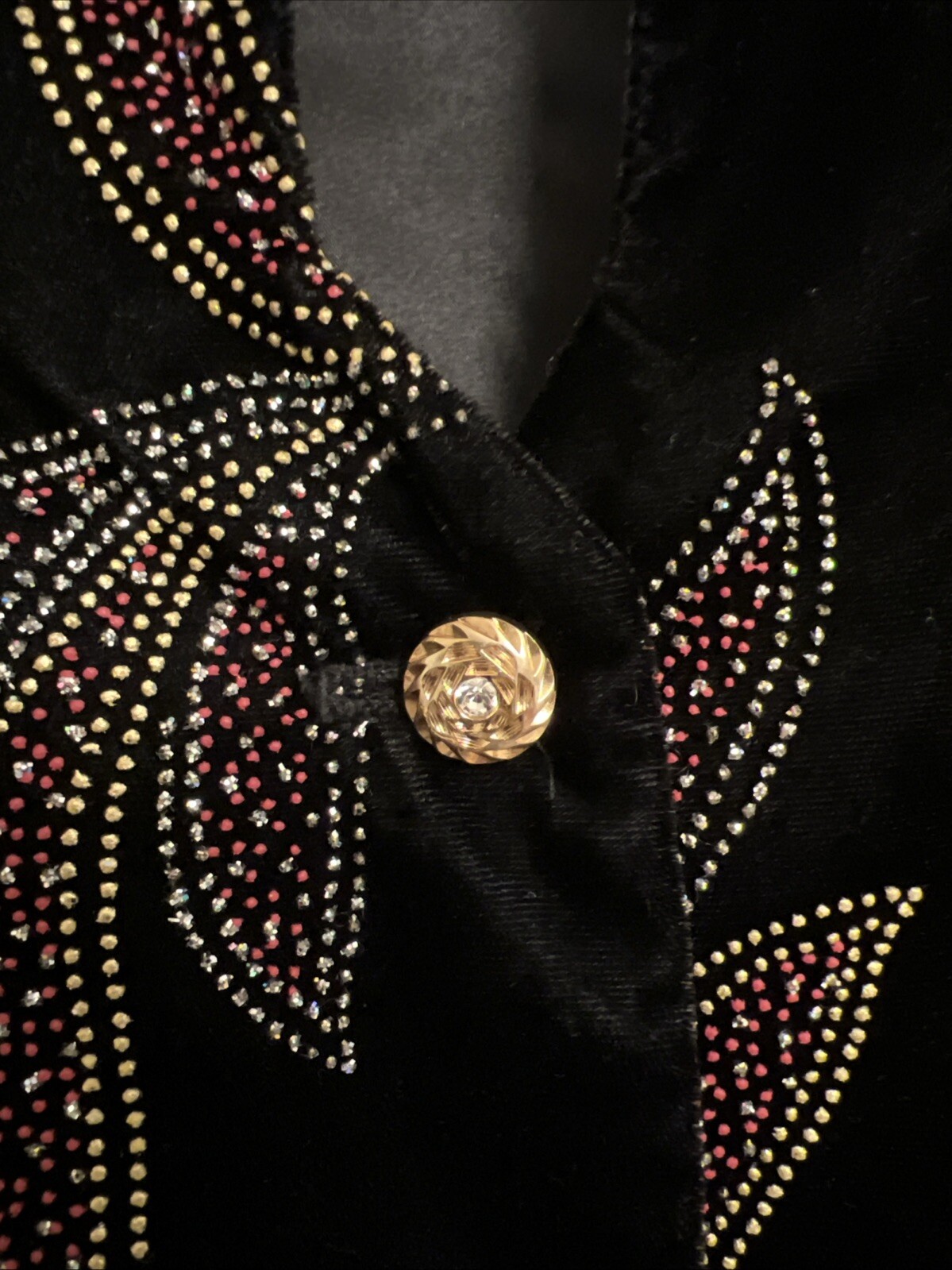 Vintage Norton Mcnaughton Velvet Blazer Jacket Top Whimsigoth Old Money Black 14