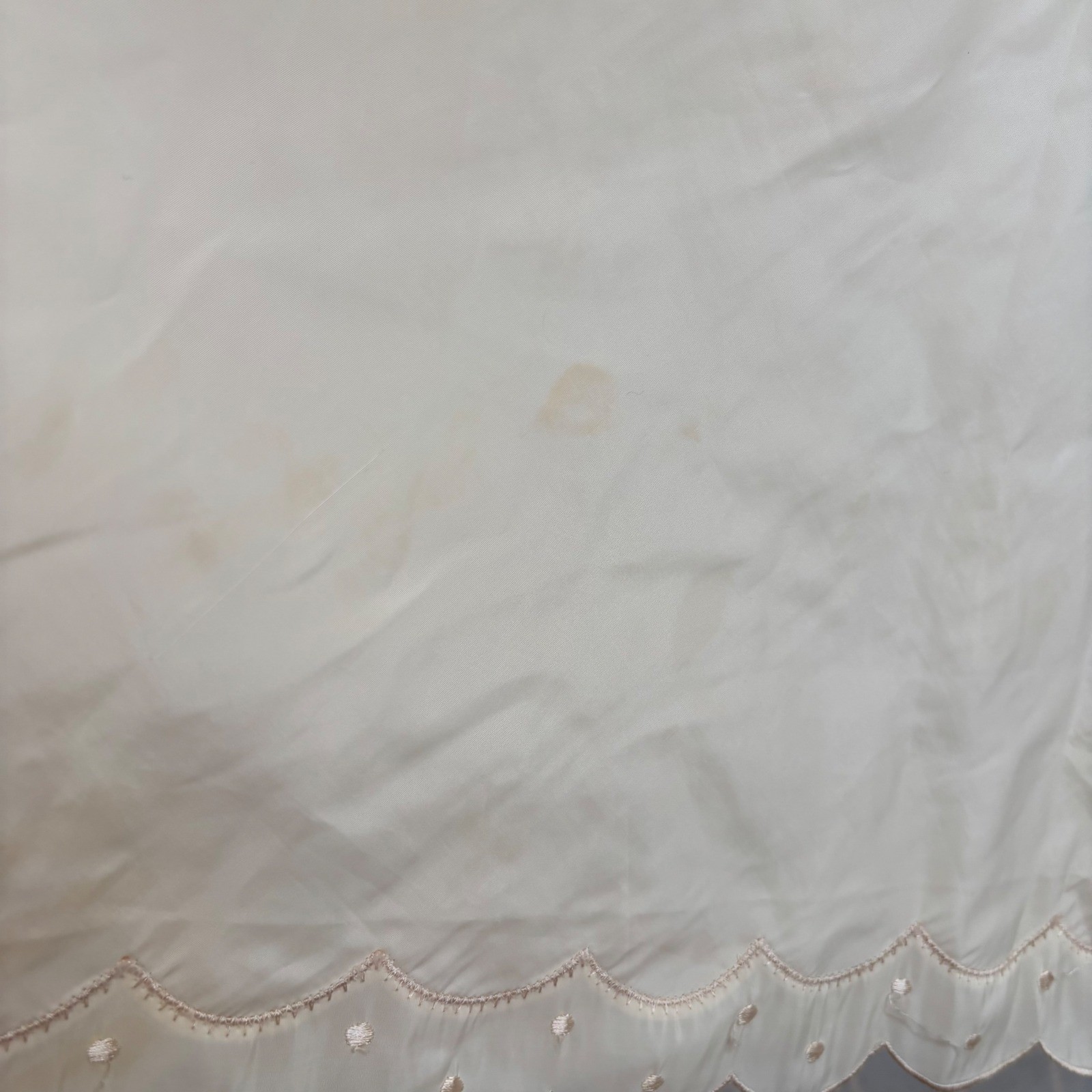 Vintage Barbizon Candie Tafredda Full Slip Ivory Scalloped Embroidered Size 40