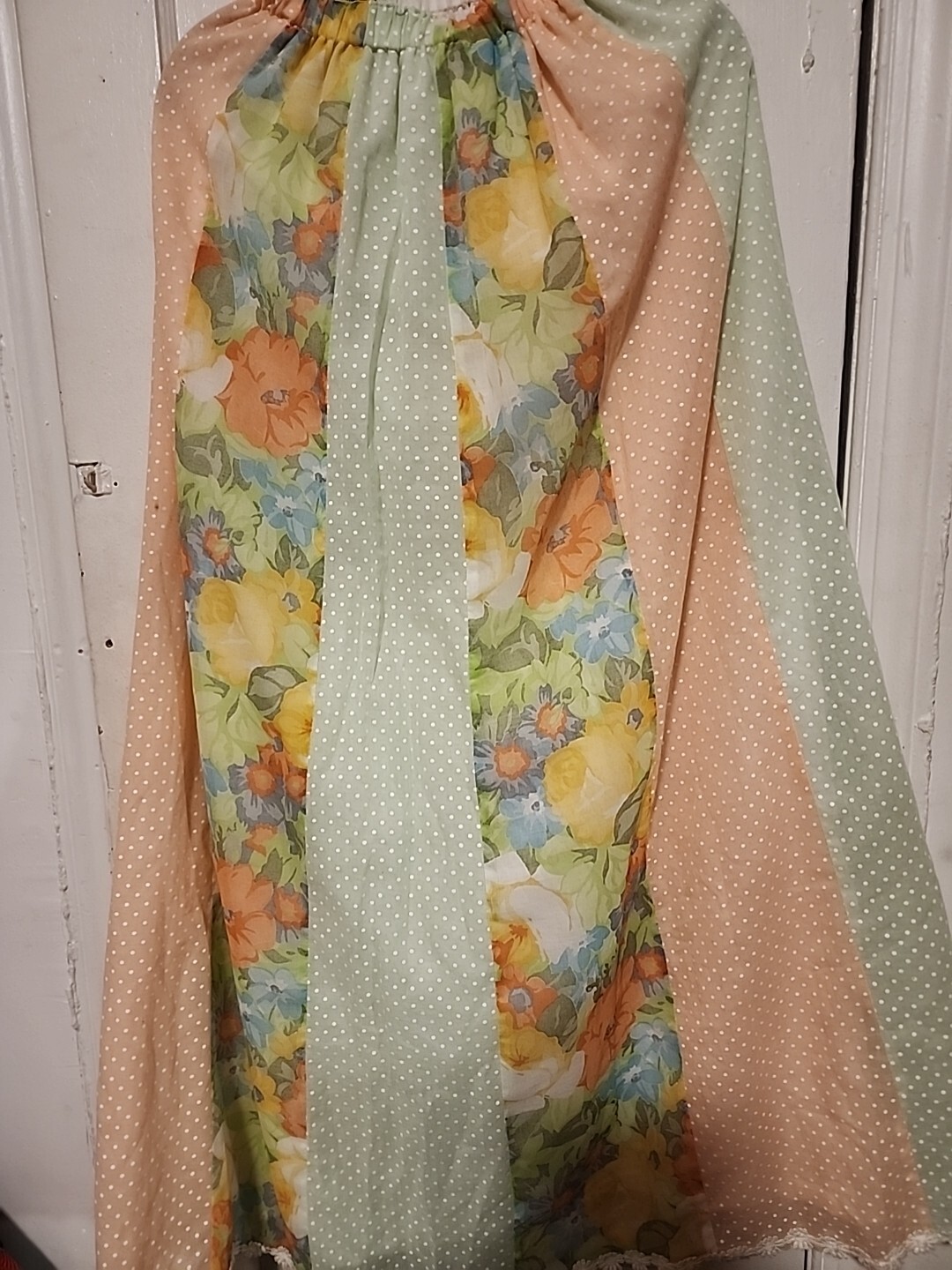 True Vintage Mr. Hank Boho Granny A-Line Maxi Skirt Floral Fully Lined