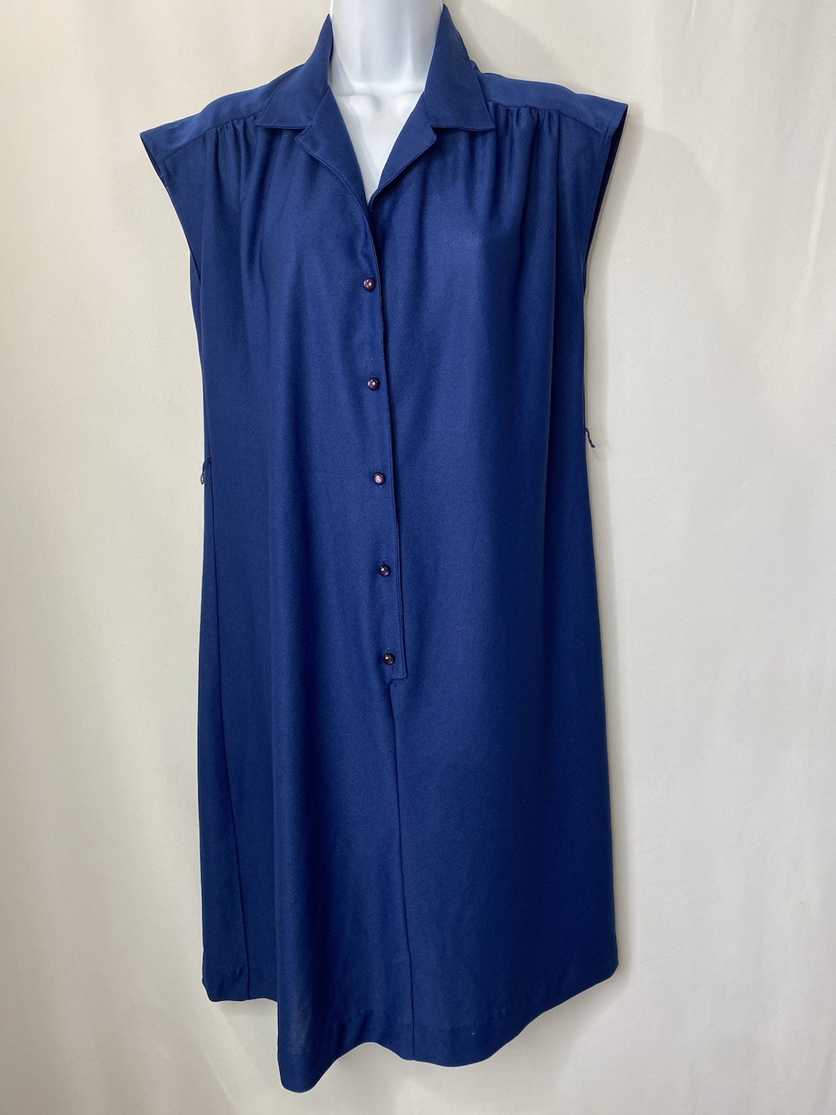 Vintage 70’s JEN-JEN Shirt Dress Measures Large Mary Tyler Moore Unique Coastal